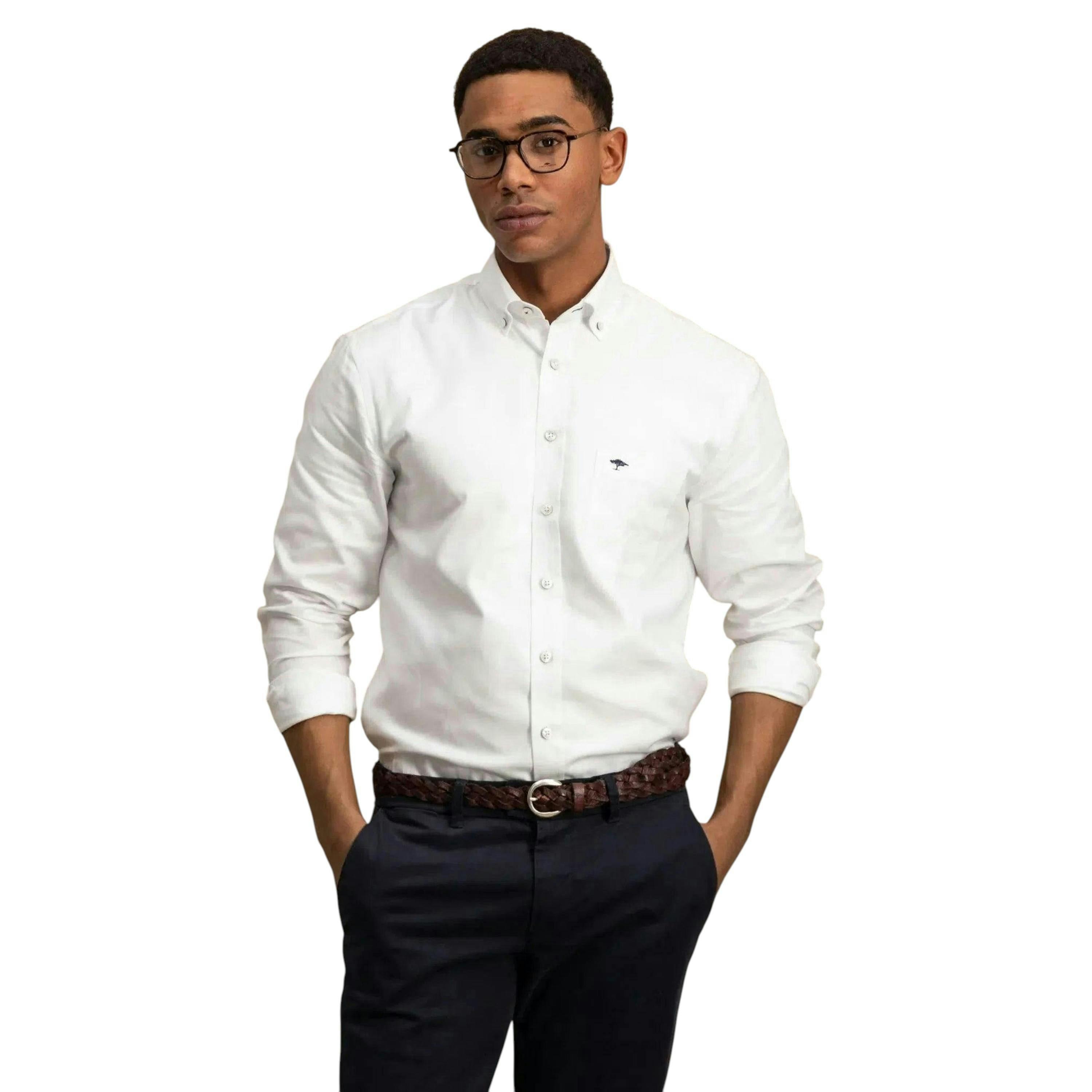 Button Down Oxford Shirt White , view 2 of 5
