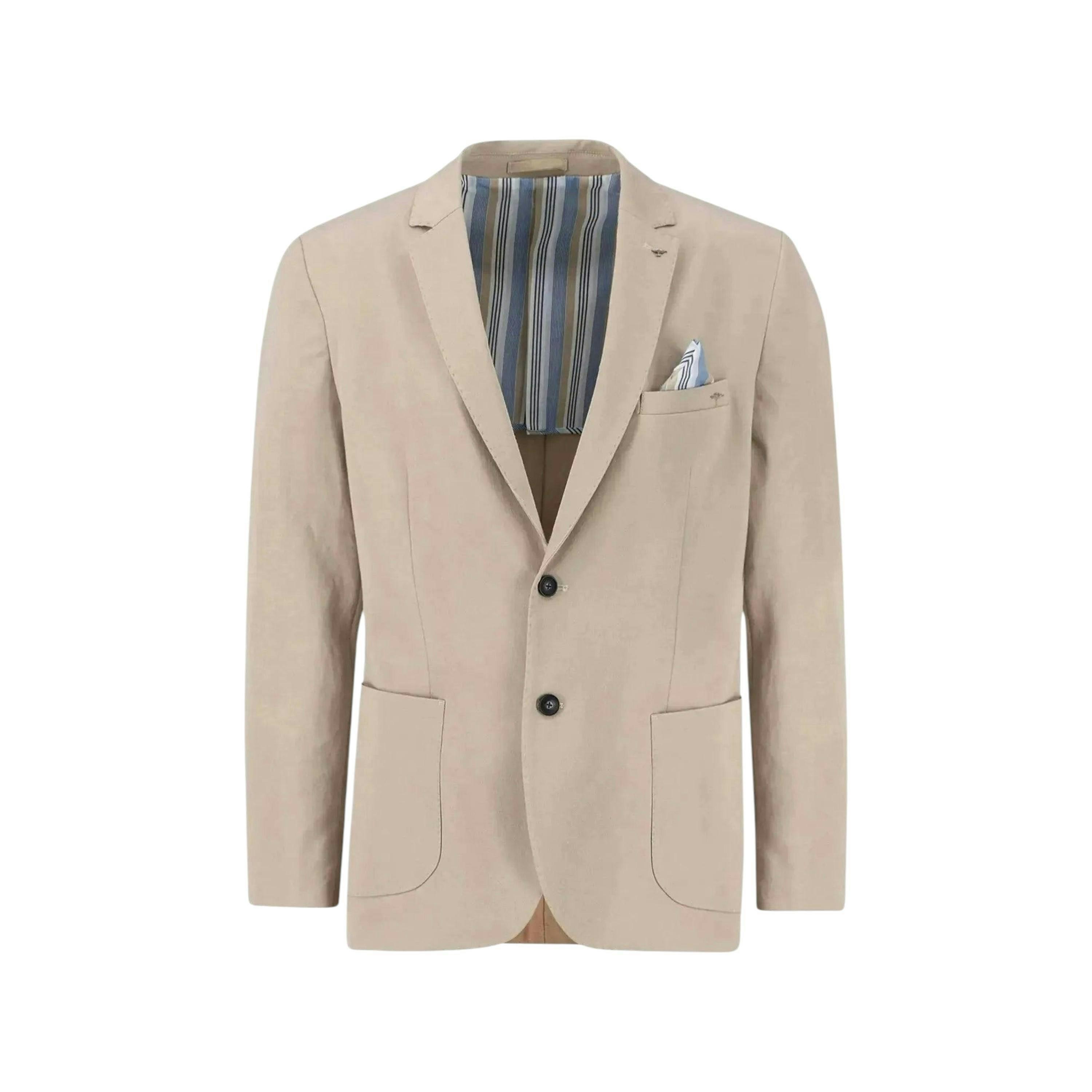 Cotton Twill Blazer Beige , view 1 of 4