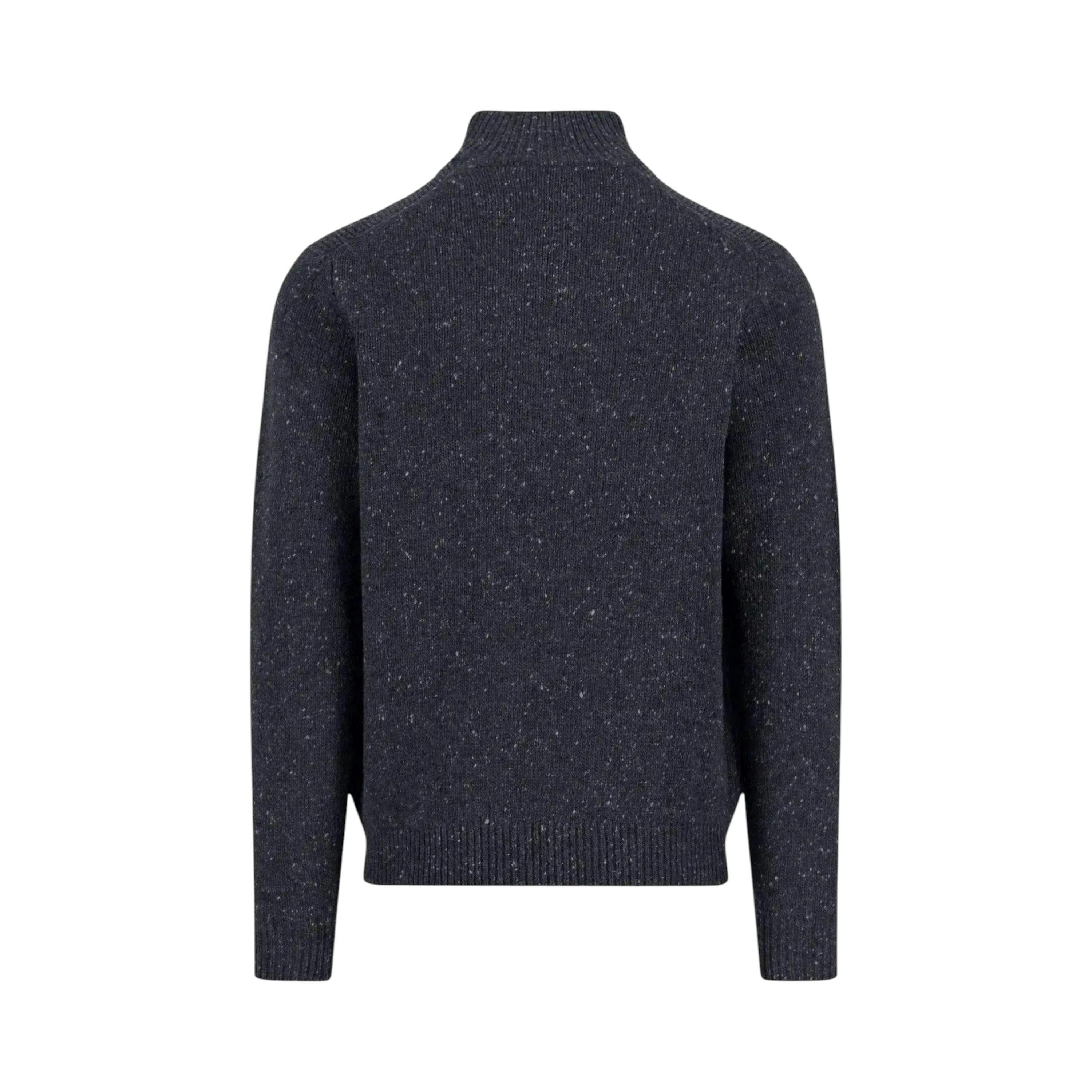 Donegal Wool 1/4 Zip Knit Navy , view 2 of 2