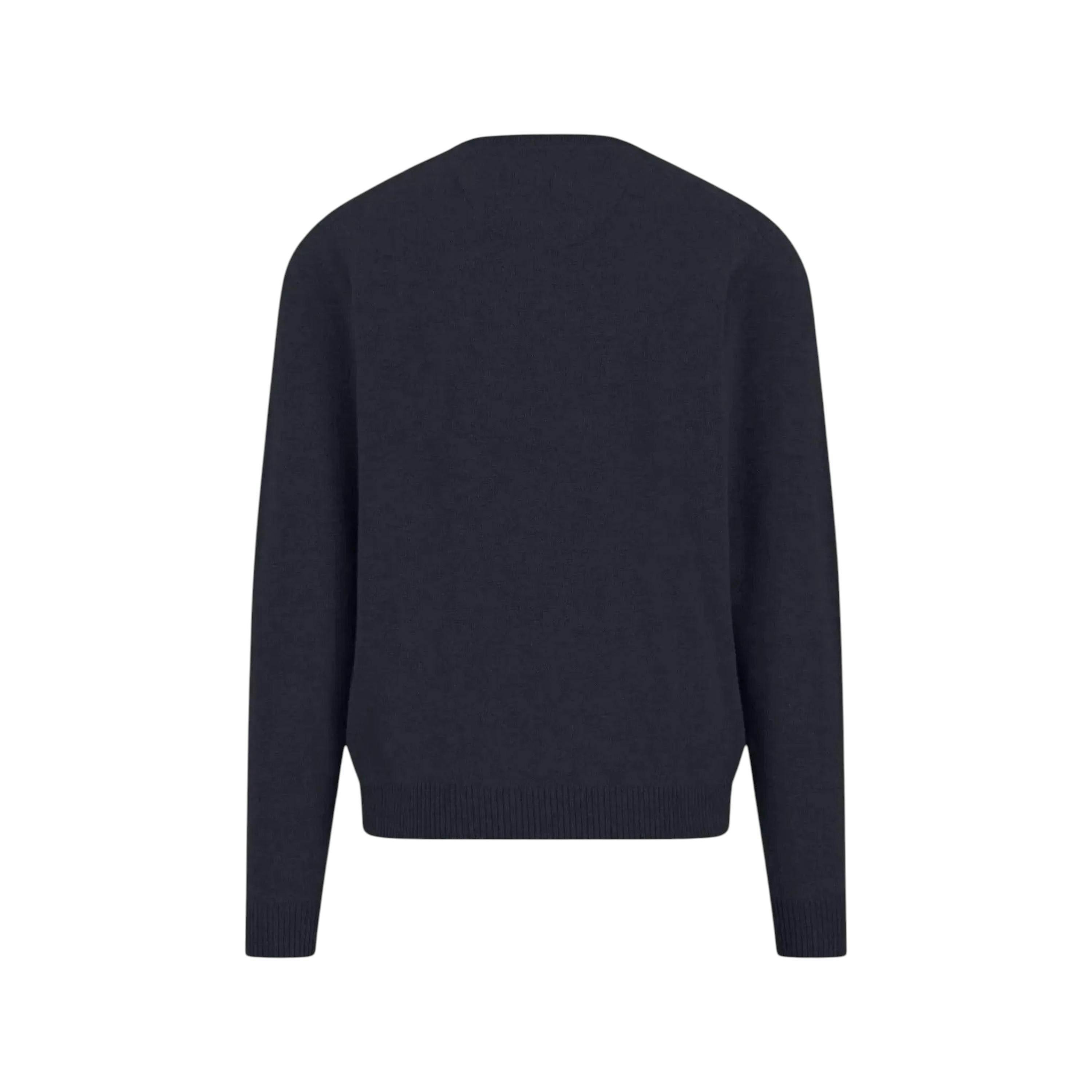 Pure Cashmere Crewneck Knit Navy , view 2 of 3