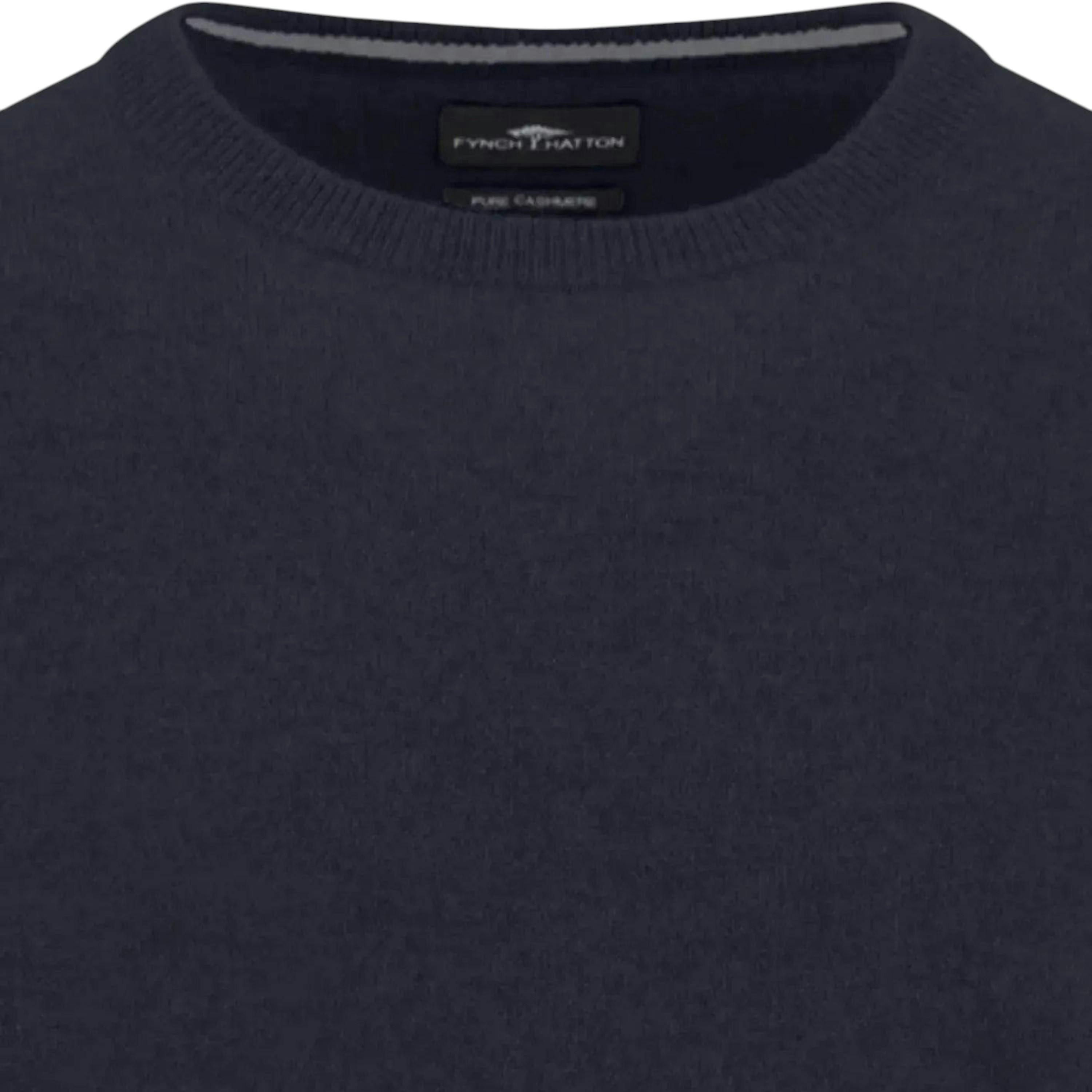 Pure Cashmere Crewneck Knit Navy , view 3 of 3