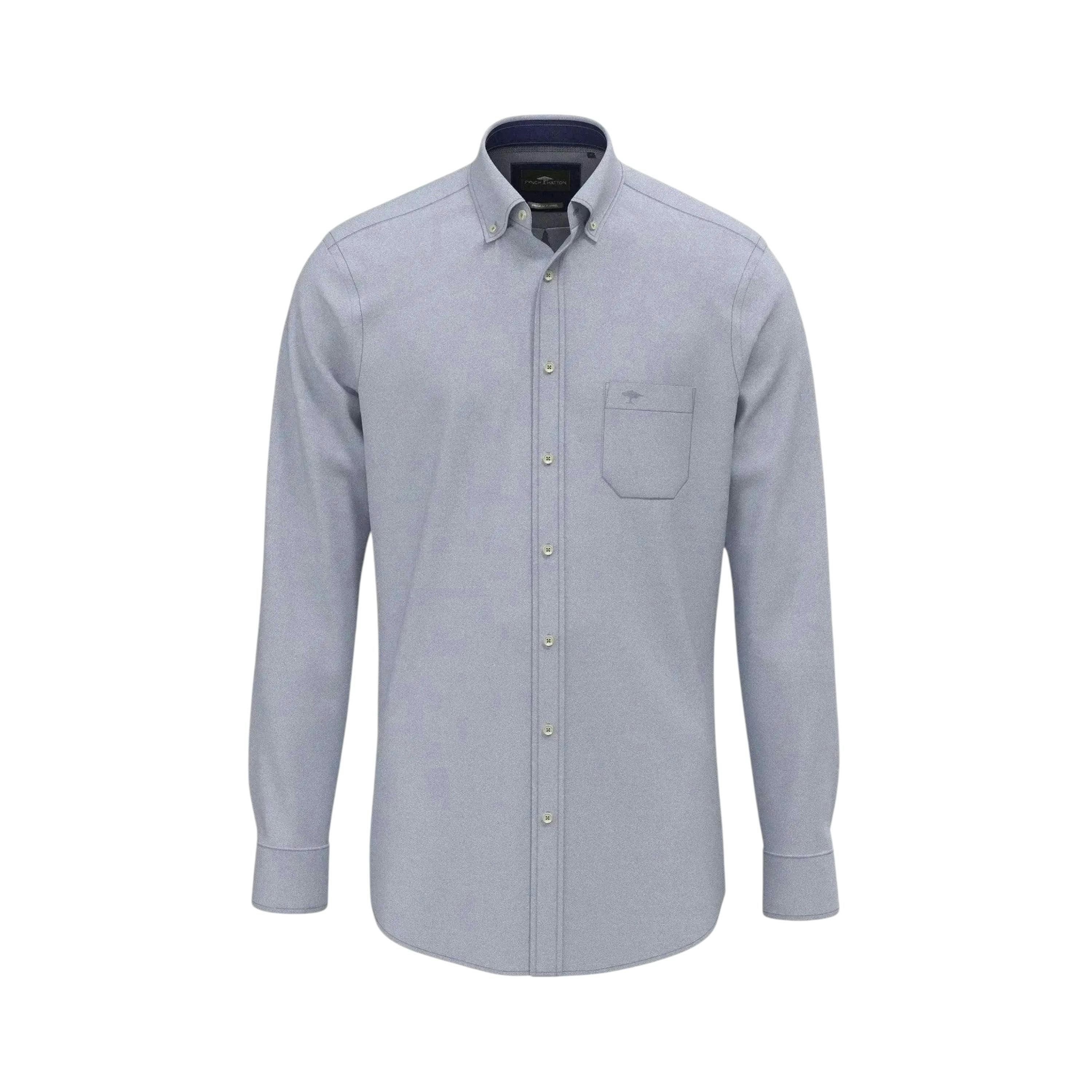 Essential Flannel Button Down Shirt Crystal Blue , view 1 of 2