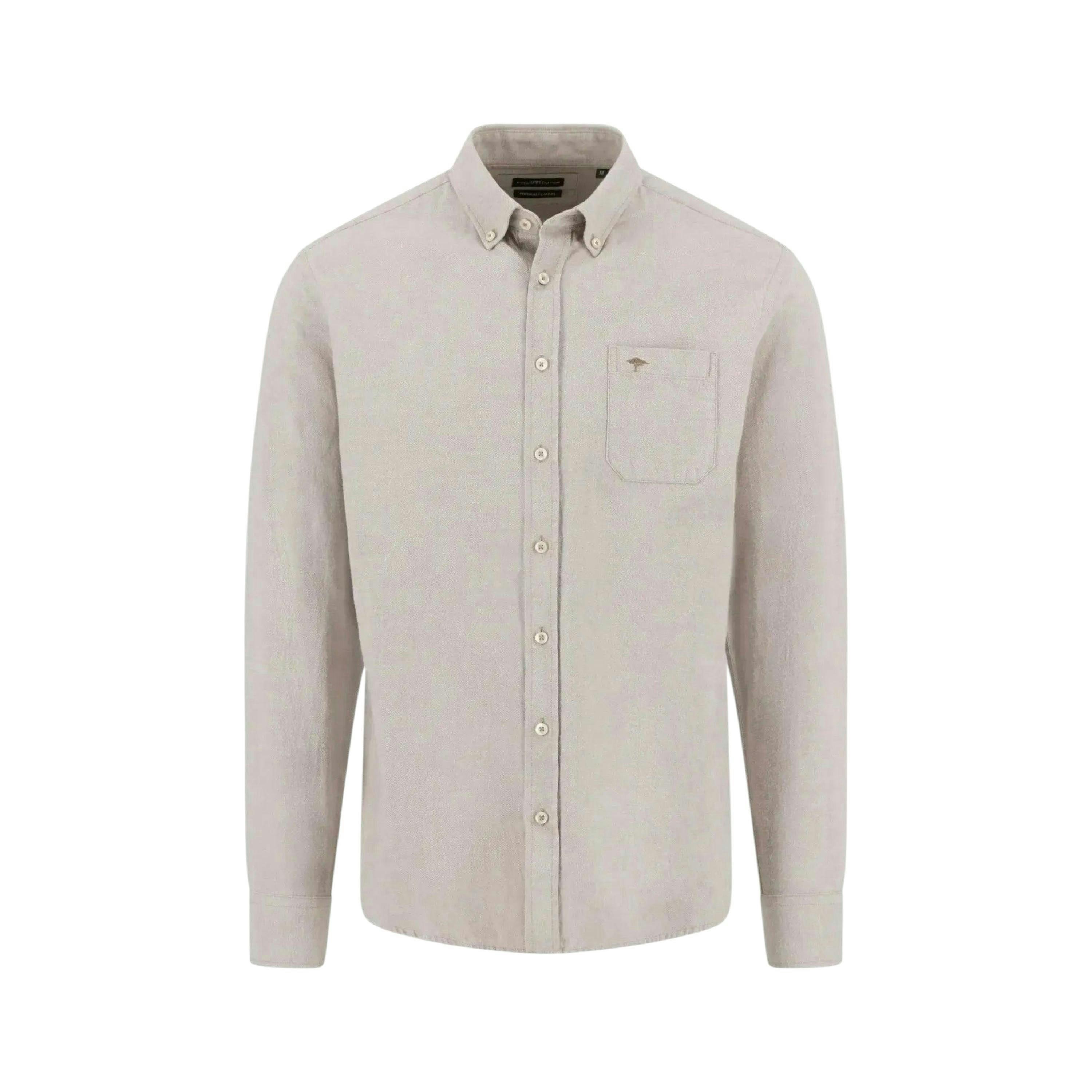 Winter Solid Button Down Shirt Taupe , view 1 of 2