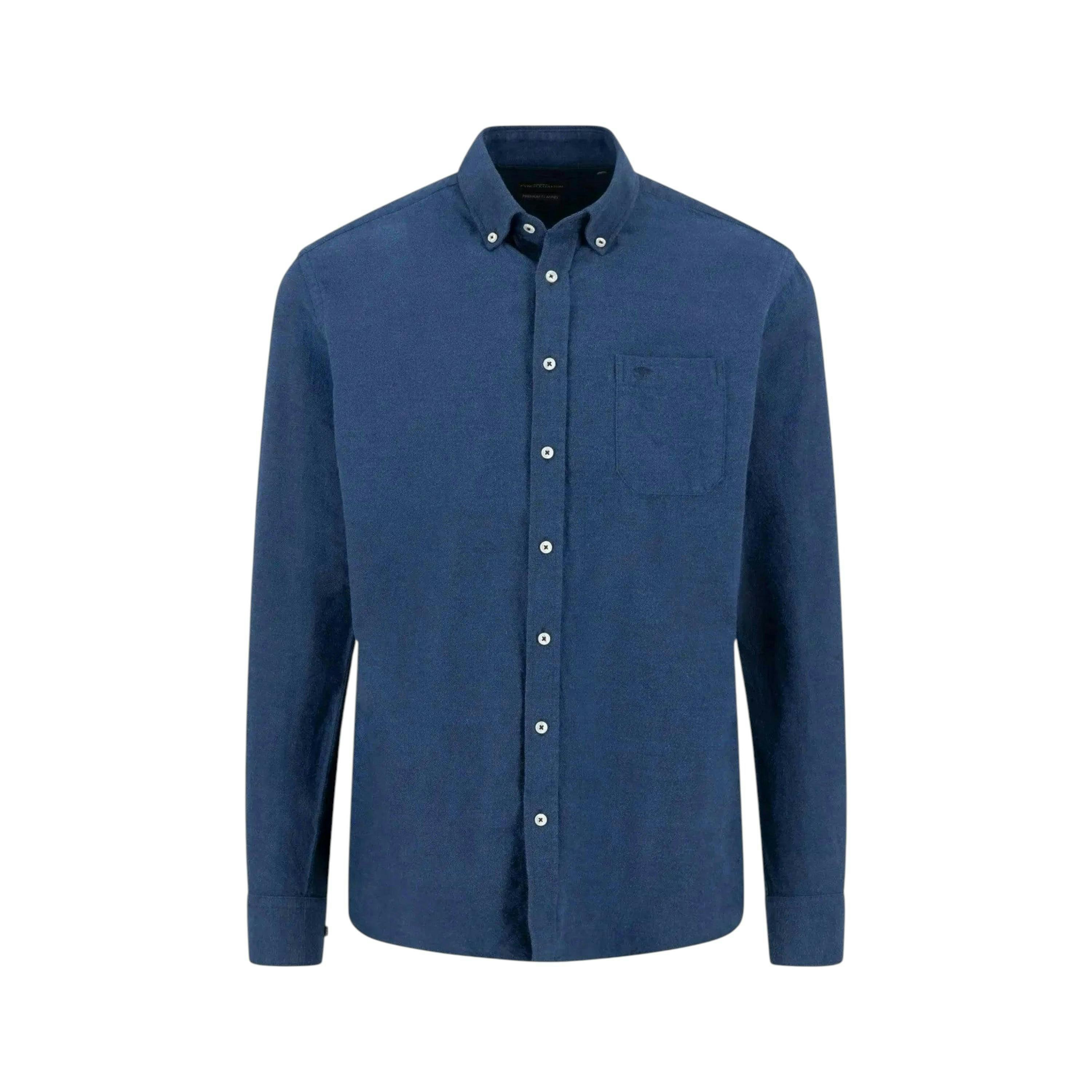 Winter Solid Button Down Shirt Navy , view 1 of 2