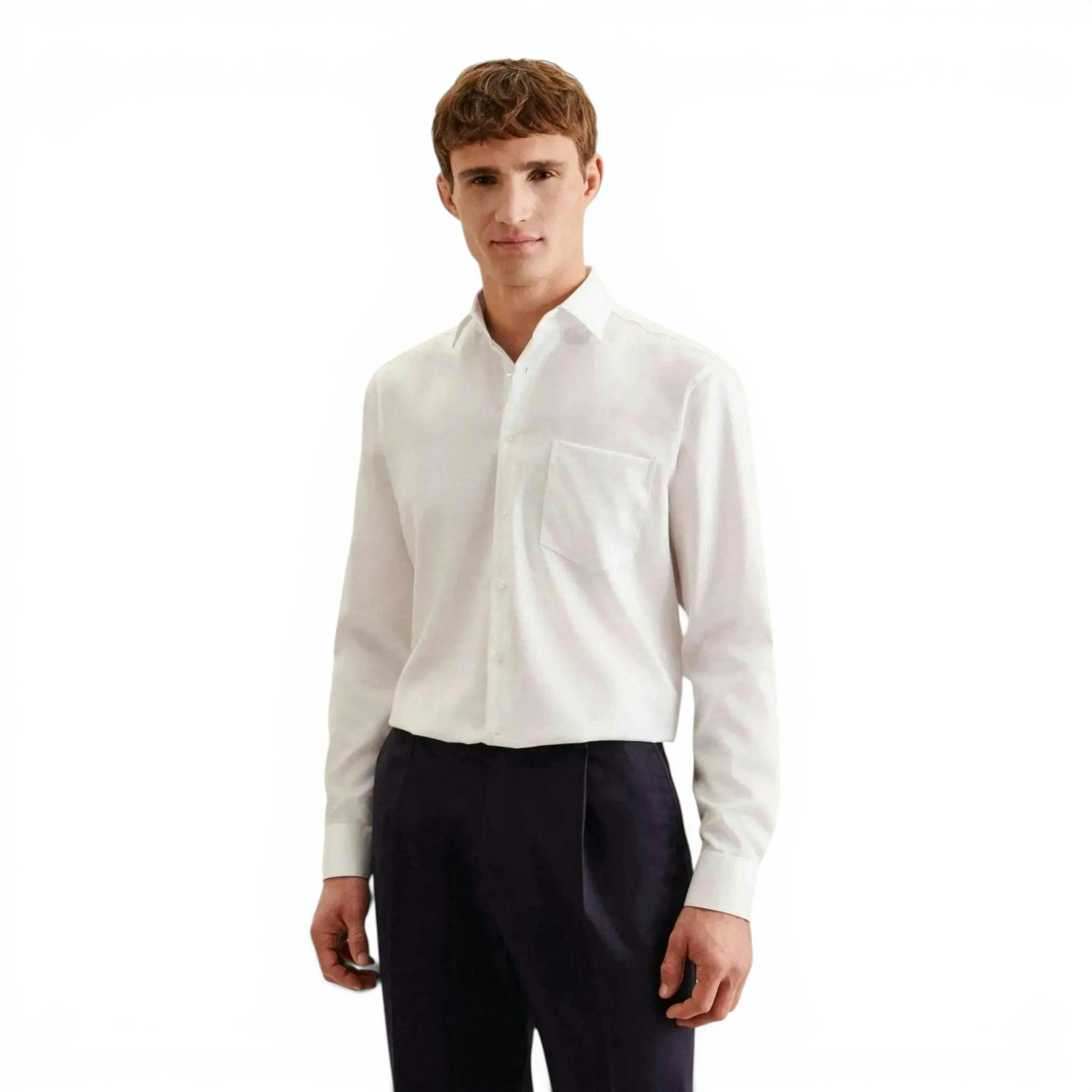 Regular Fit No Iron New Kent Business Shirt White , view 1 of 6