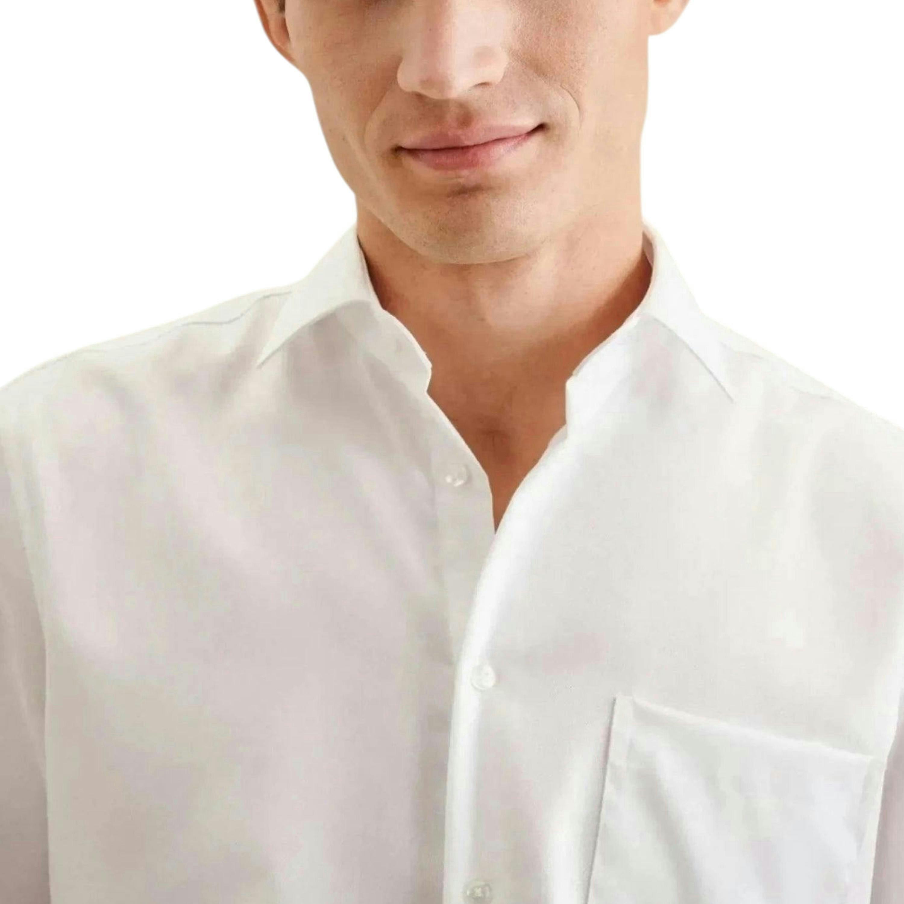 Regular Fit No Iron New Kent Business Shirt White , view 3 of 6