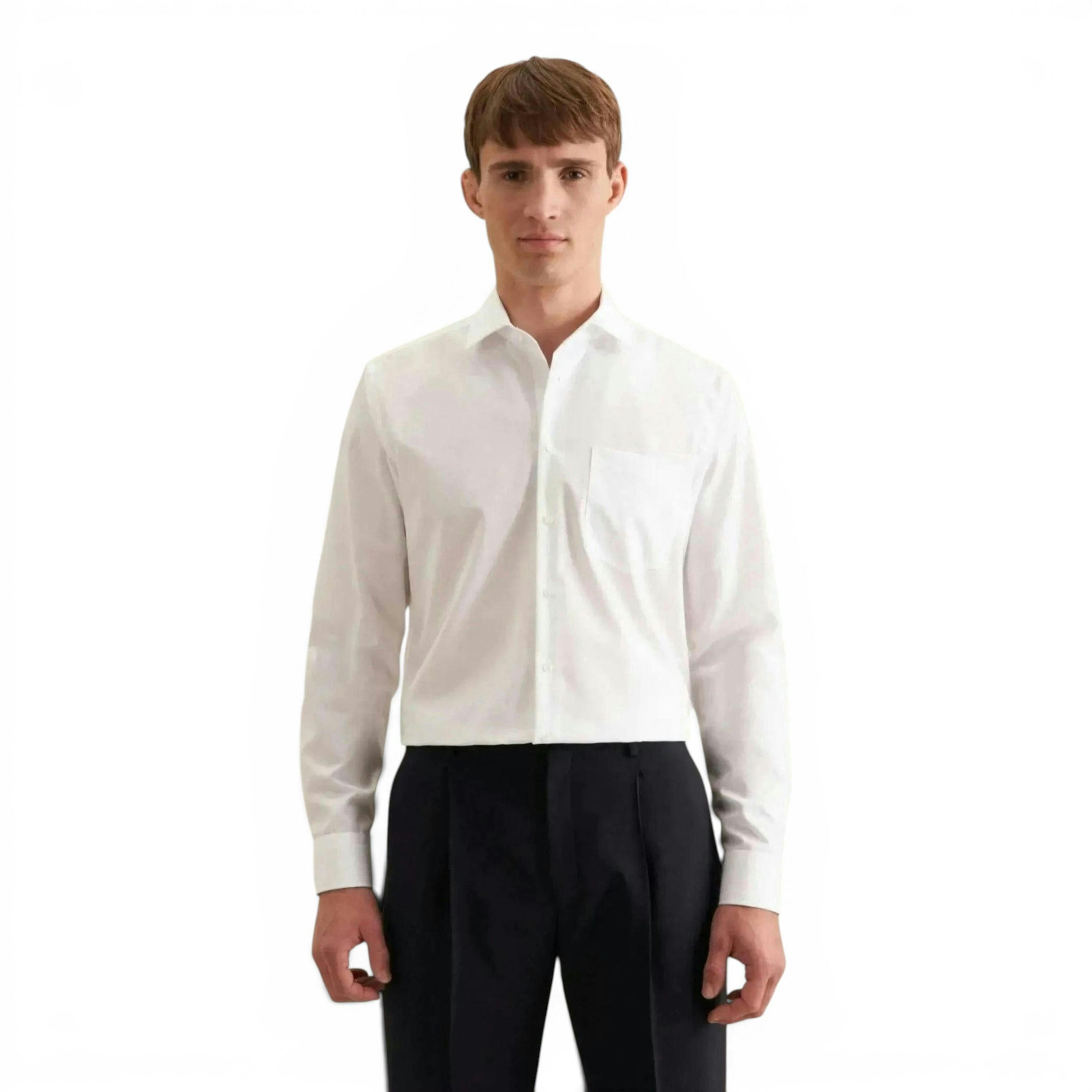 Regular Fit Easy Iron Kent Collar Business Shirt White , view 1 of 6