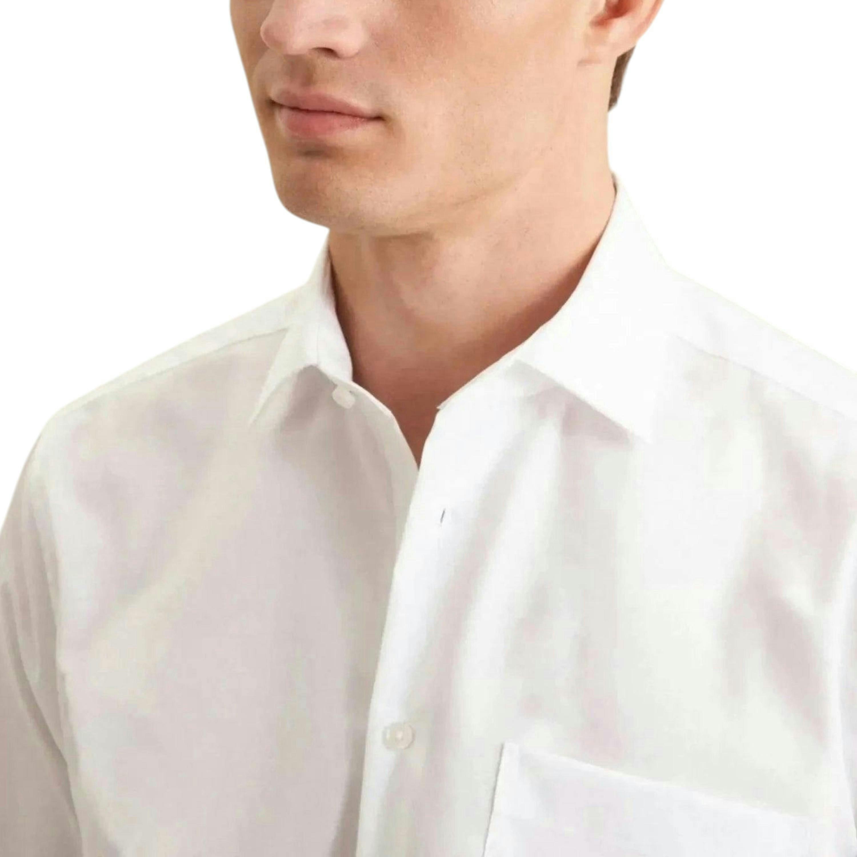 Regular Fit Easy Iron Kent Collar Business Shirt White , view 3 of 6