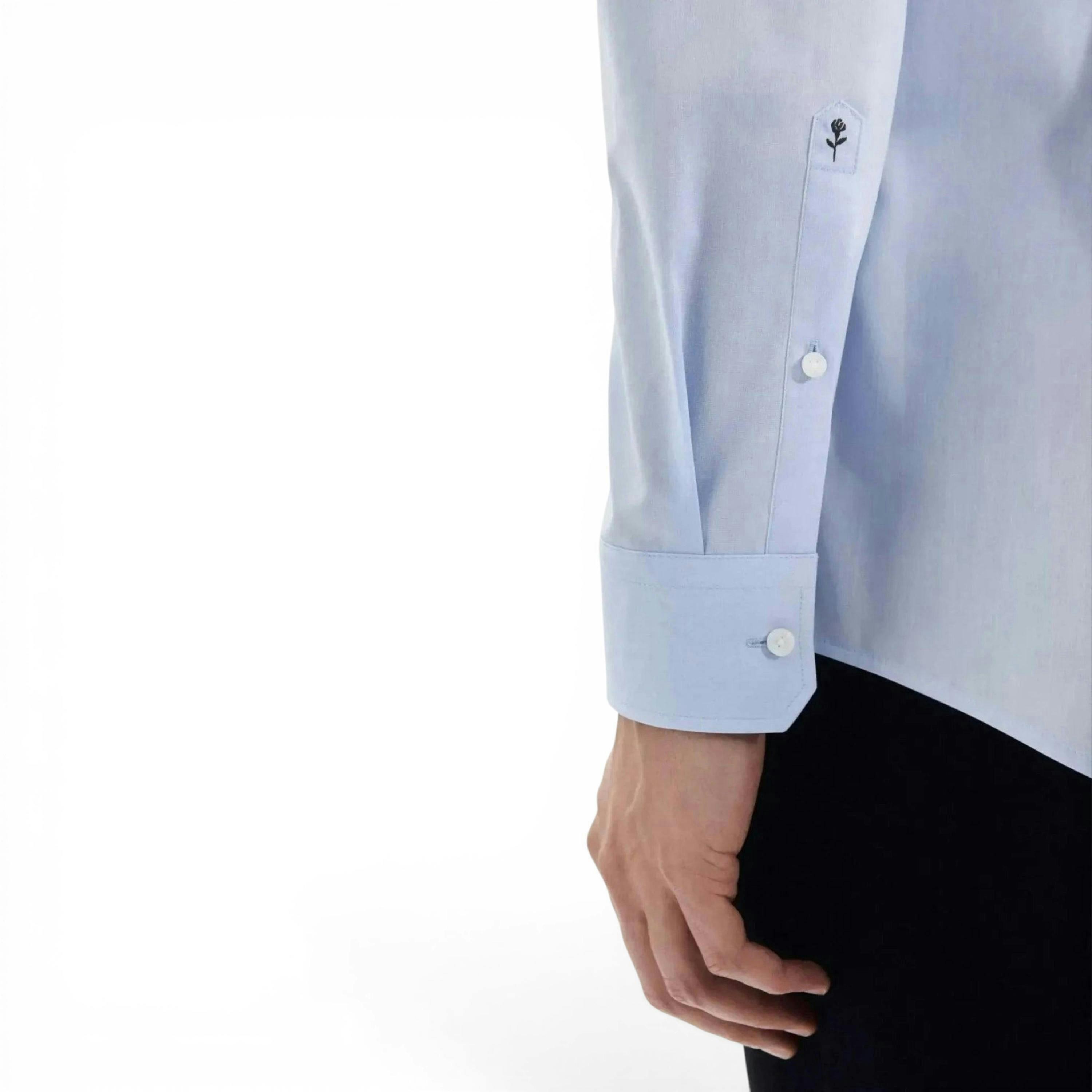 Regular Fit No Iron Kent Collar Business Shirt Light Blue , view 4 of 6