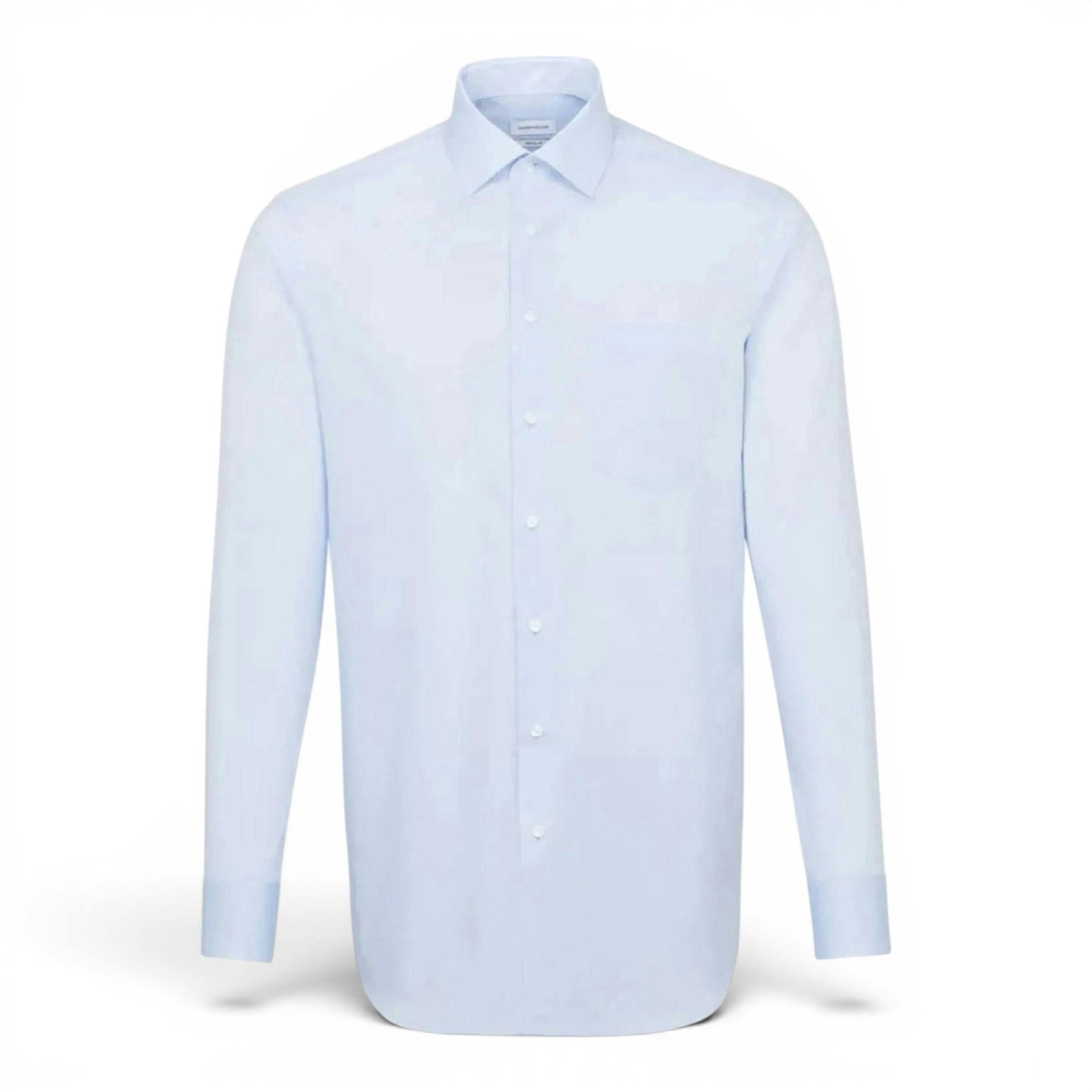 Regular Fit No Iron Kent Collar Business Shirt Light Blue , view 6 of 6