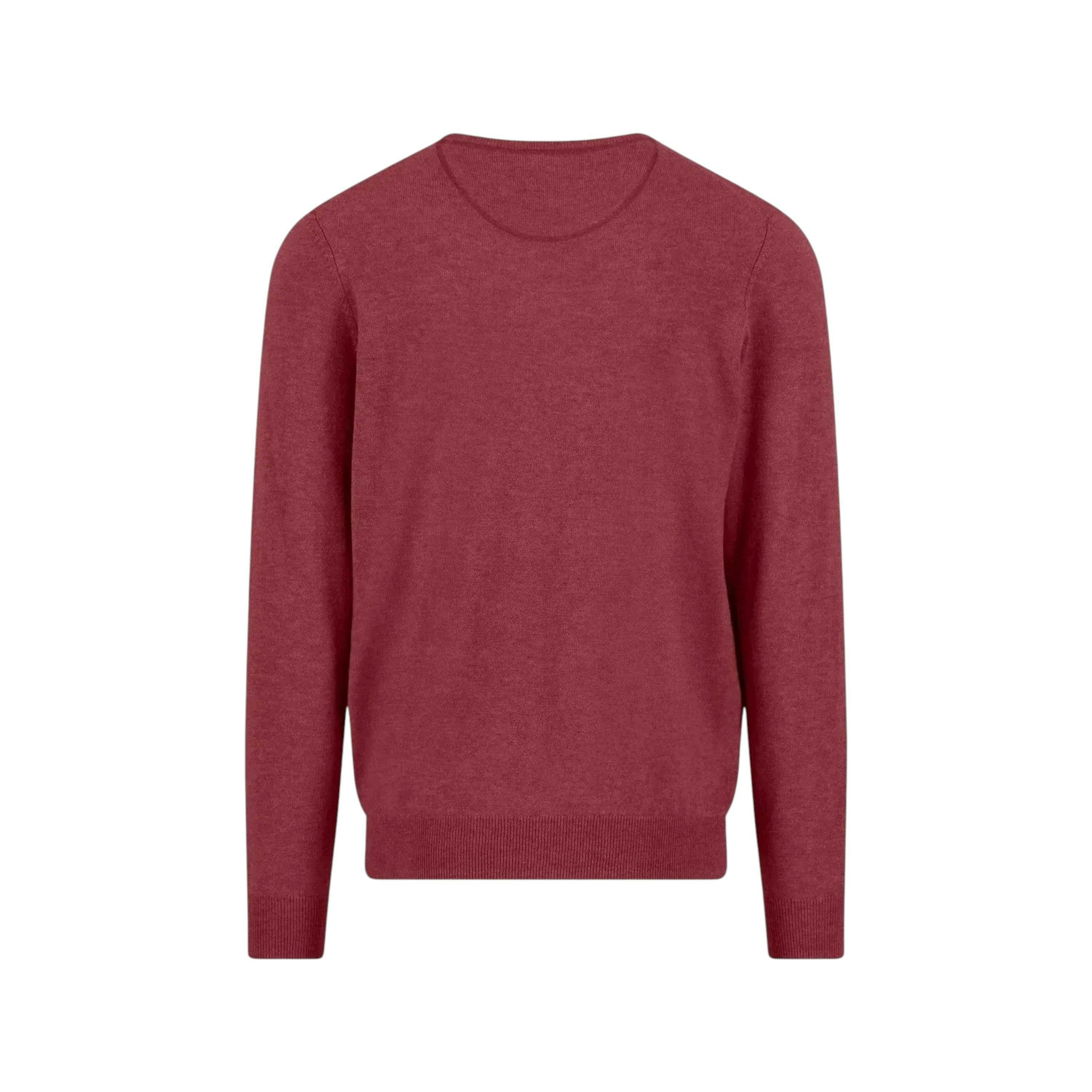 Merino Wool Cashmere Crewneck Knit Berry , view 2 of 2