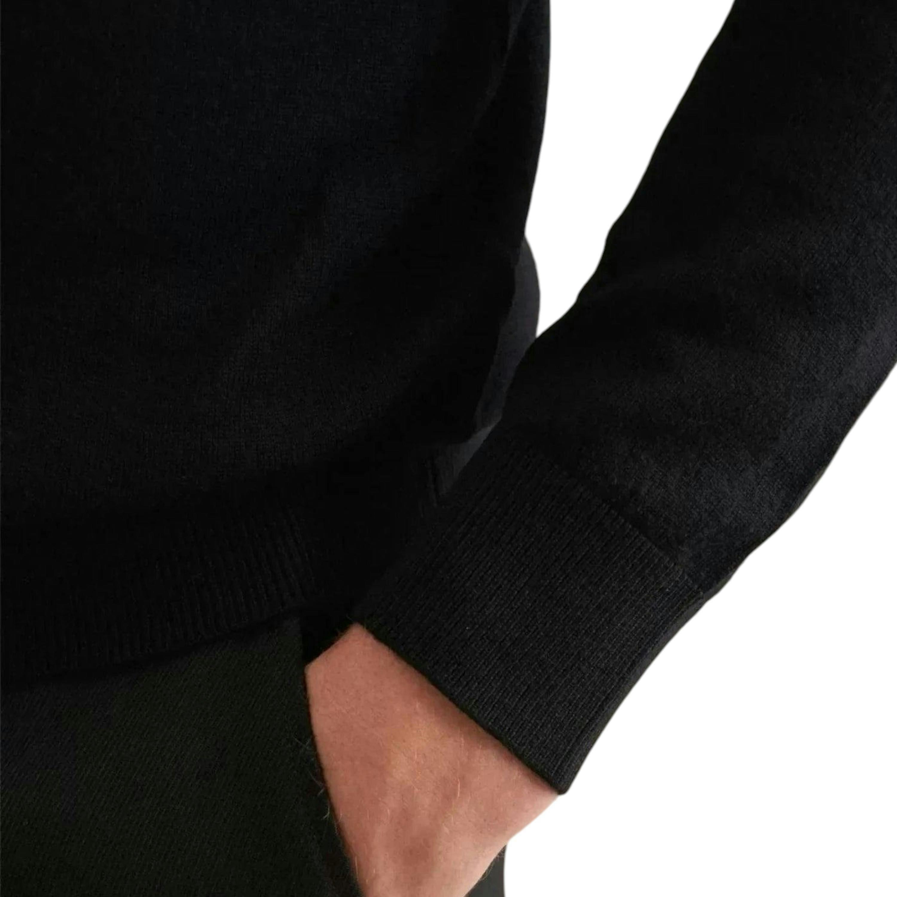 Seidensticker Merino Wool Crewneck Knit Black , view 4 of 6