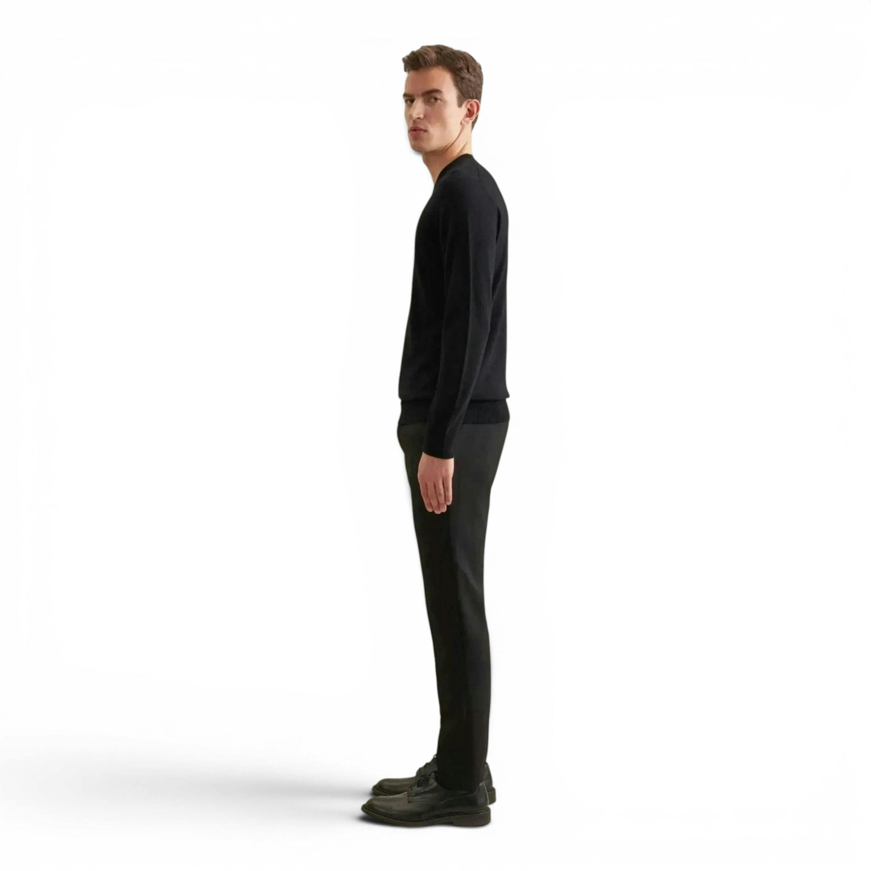 Seidensticker Merino Wool Crewneck Knit Black , view 6 of 6