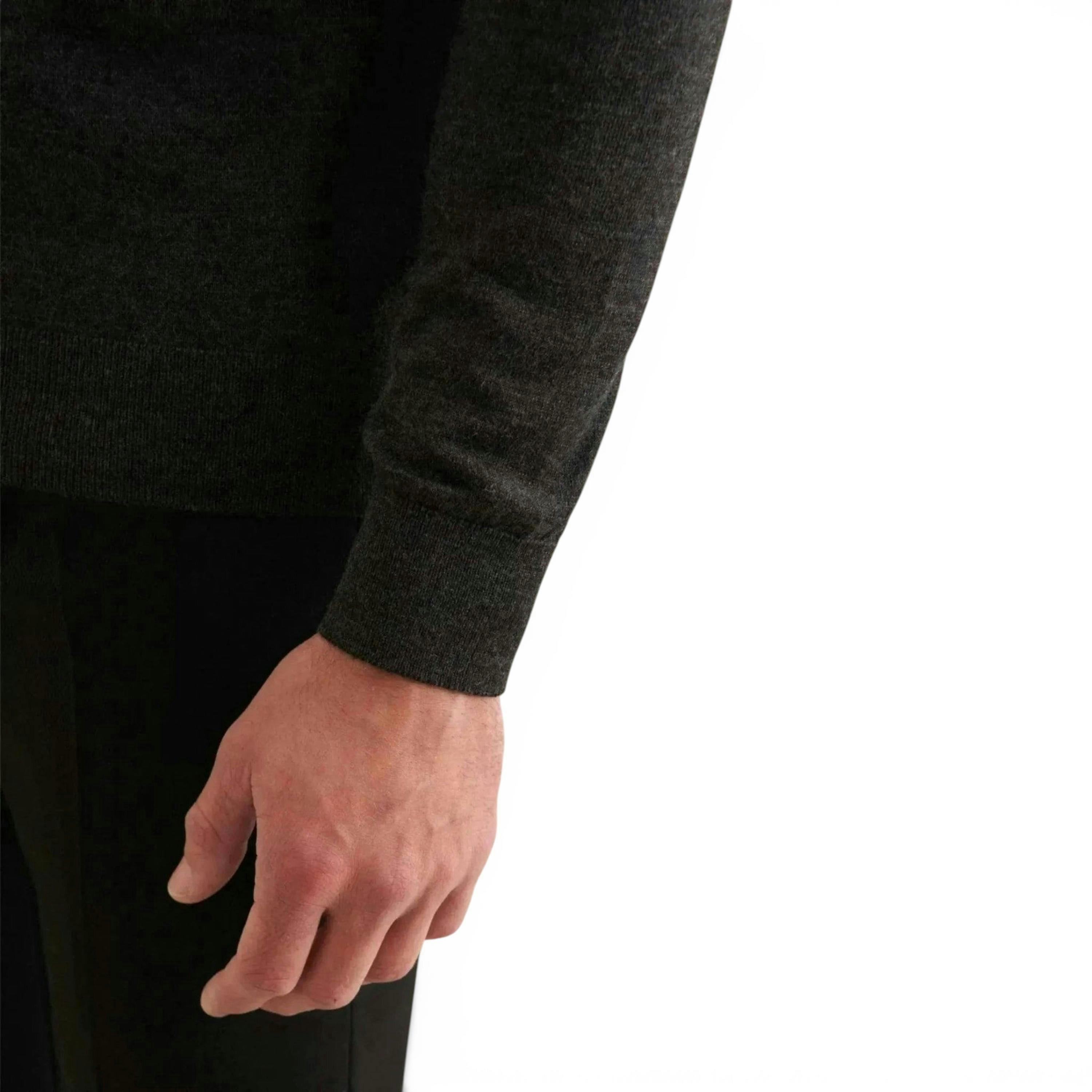 Seidensticker Merino Wool Crewneck Knit Grey , view 4 of 6
