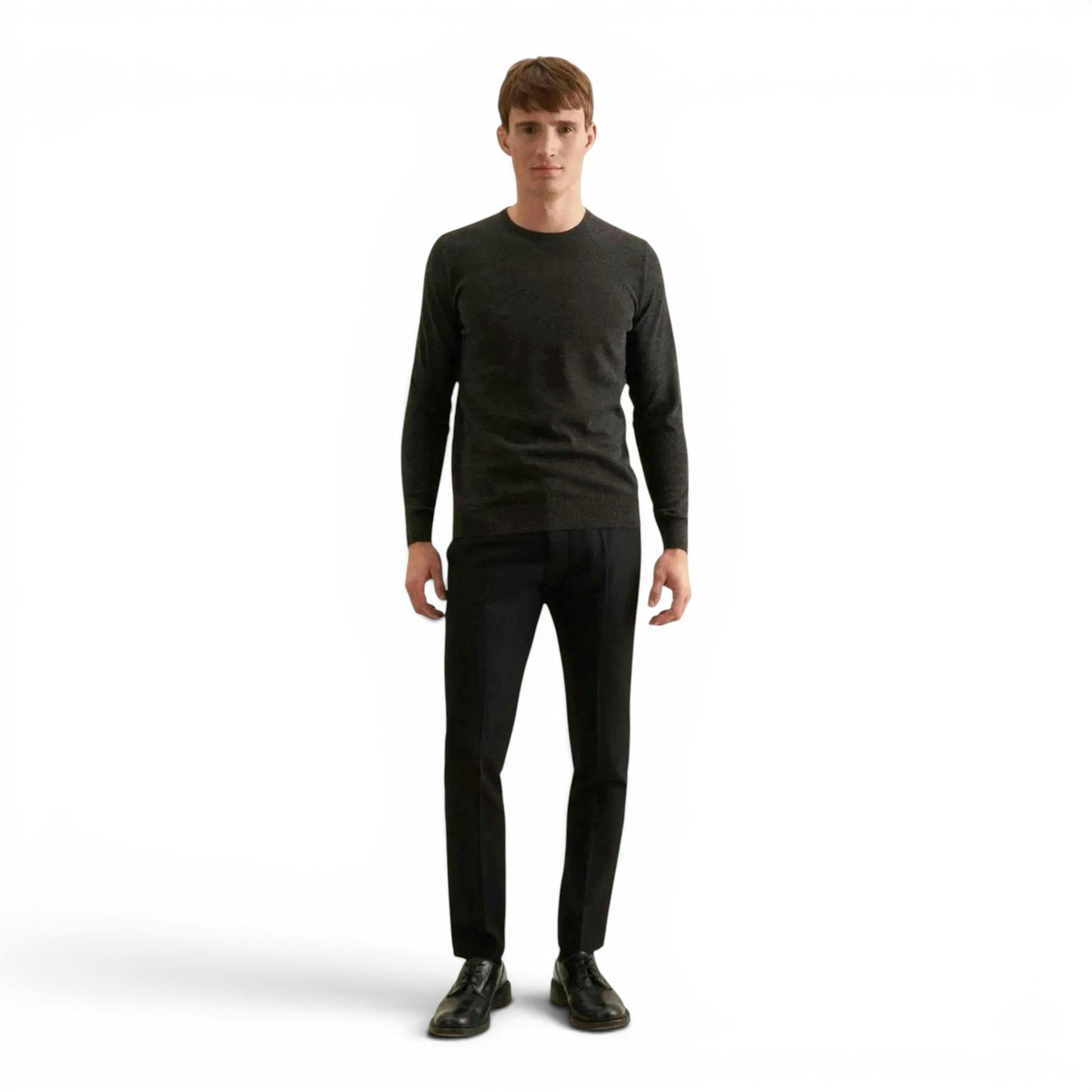Seidensticker Merino Wool Crewneck Knit Grey , view 5 of 6