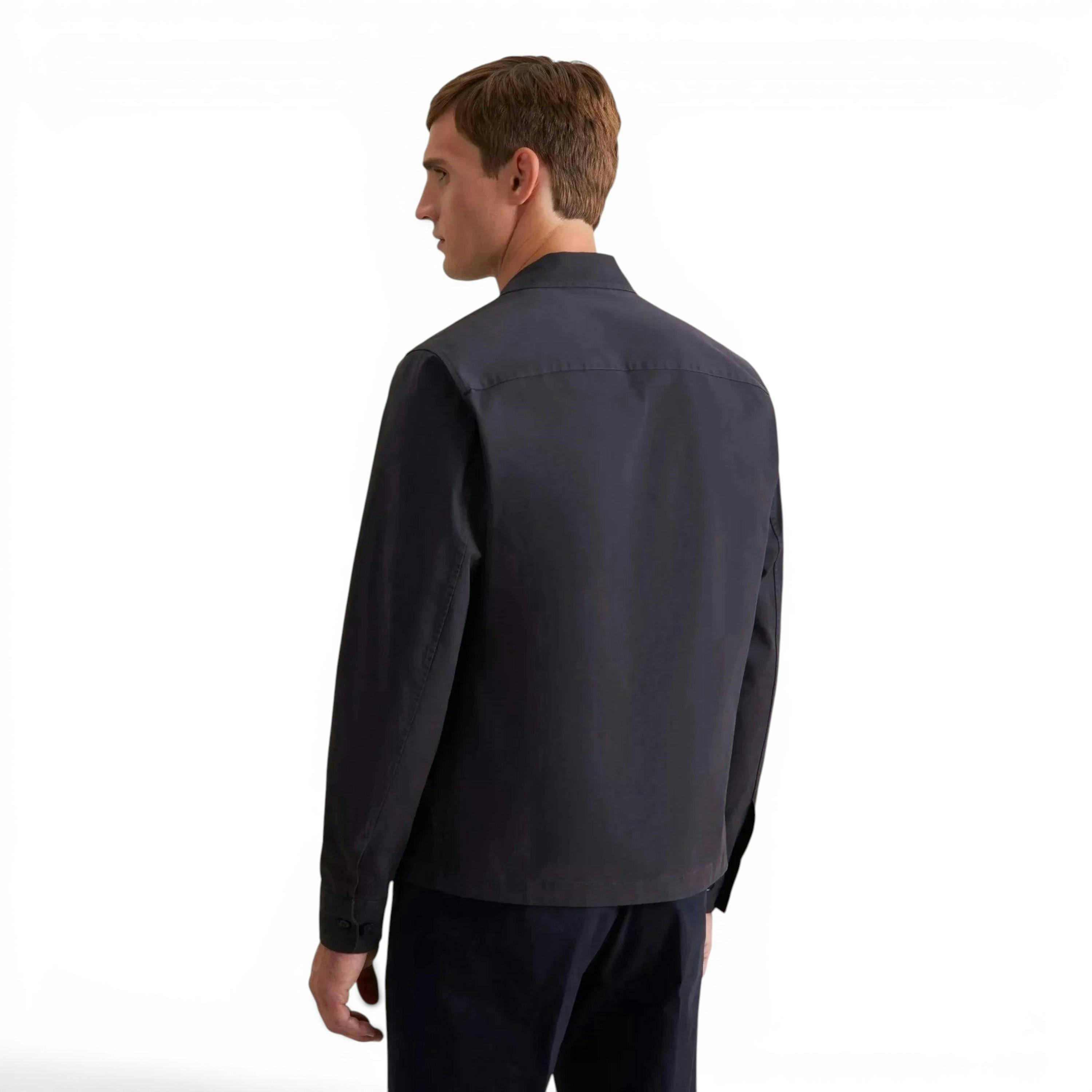 Seidensticker Regular Fit Cotton Twill Casual Lapel Jacket Grey , view 2 of 6
