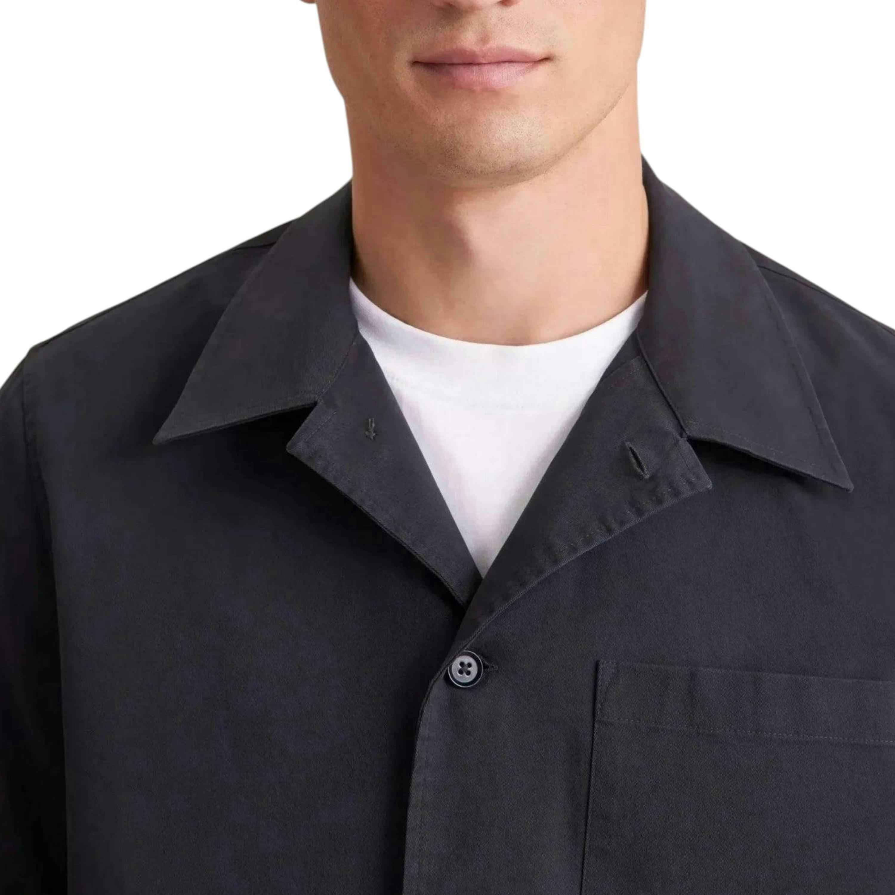 Seidensticker Regular Fit Cotton Twill Casual Lapel Jacket Grey , view 3 of 6