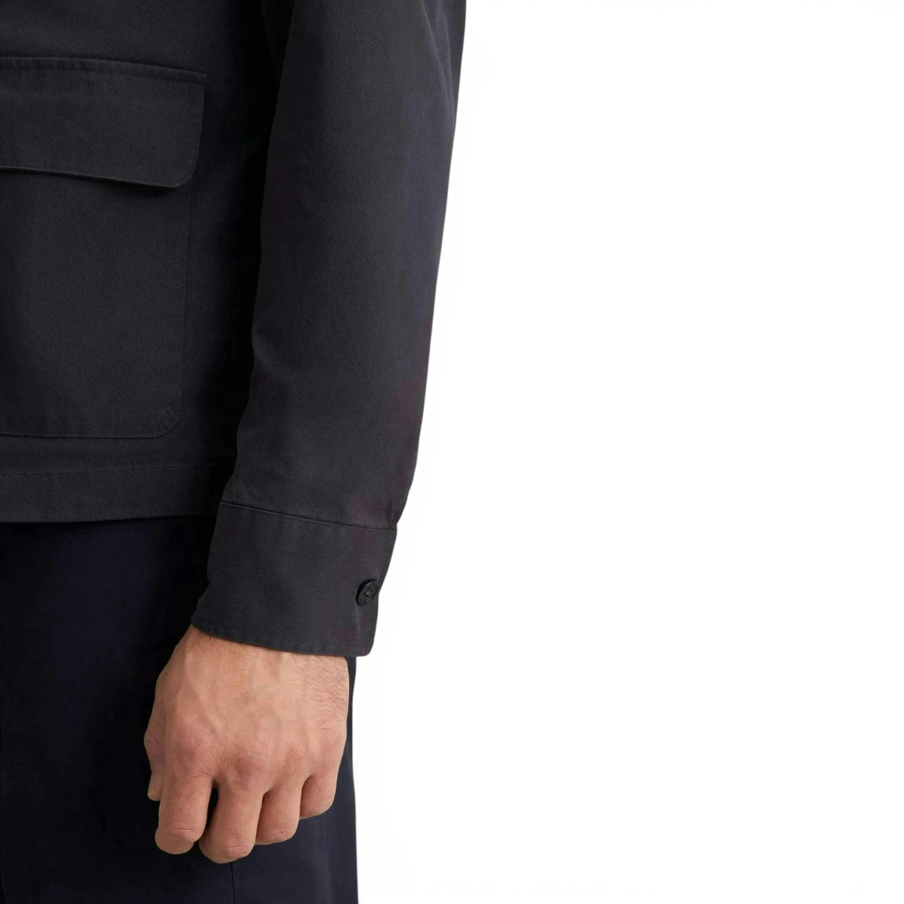 Seidensticker Regular Fit Cotton Twill Casual Lapel Jacket Grey , view 4 of 6