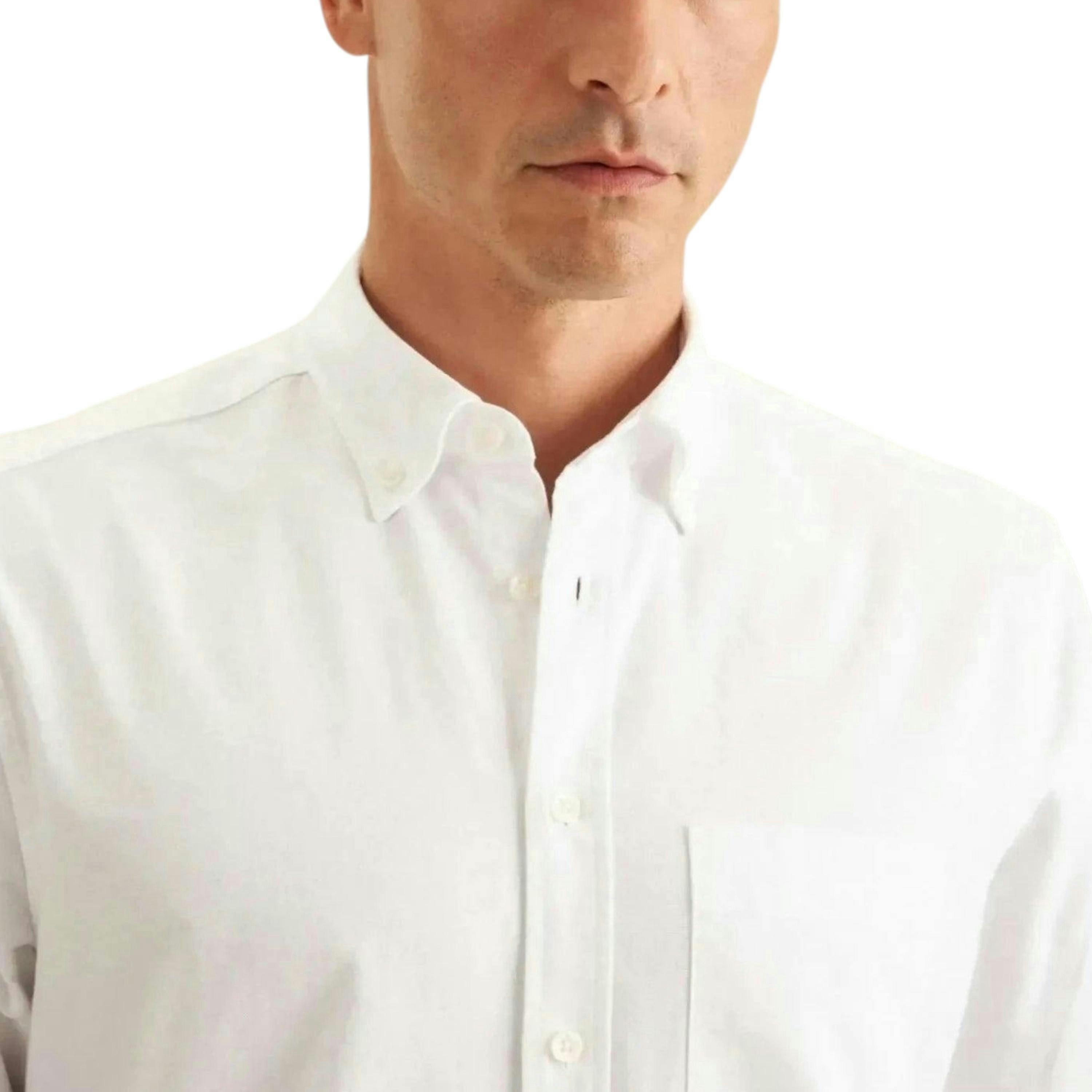 Seidensticker Regular Fit Button Down Oxford Shirt White , view 3 of 6