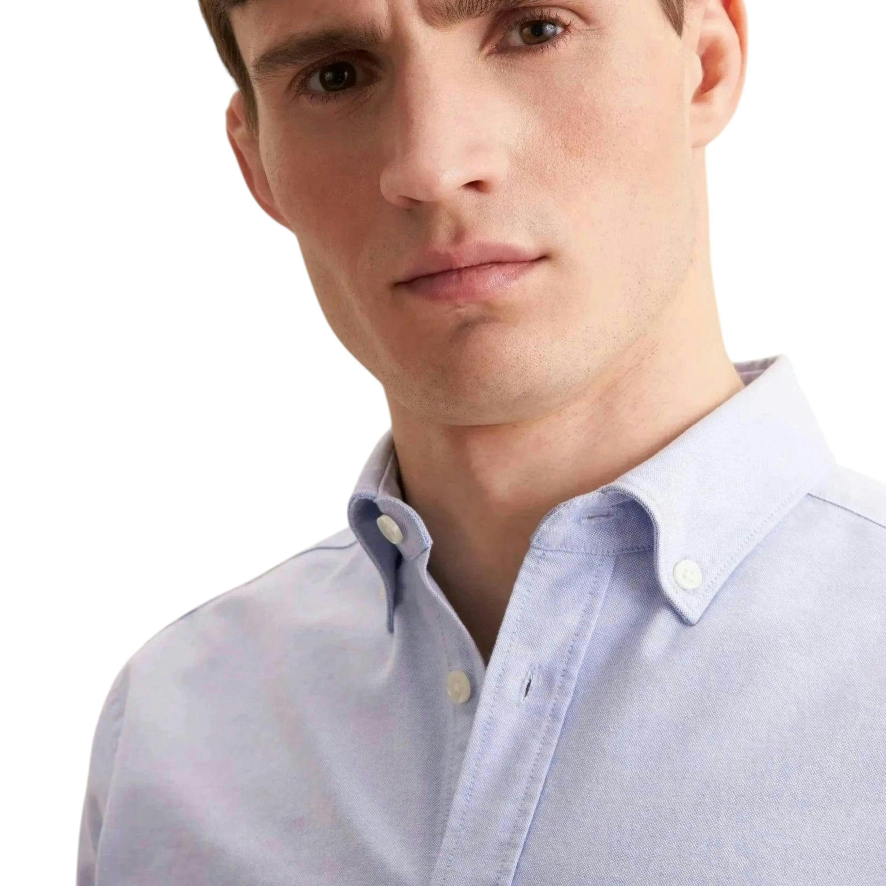 Seidensticker Regular Fit Button Down Oxford Shirt Light Blue , view 3 of 6