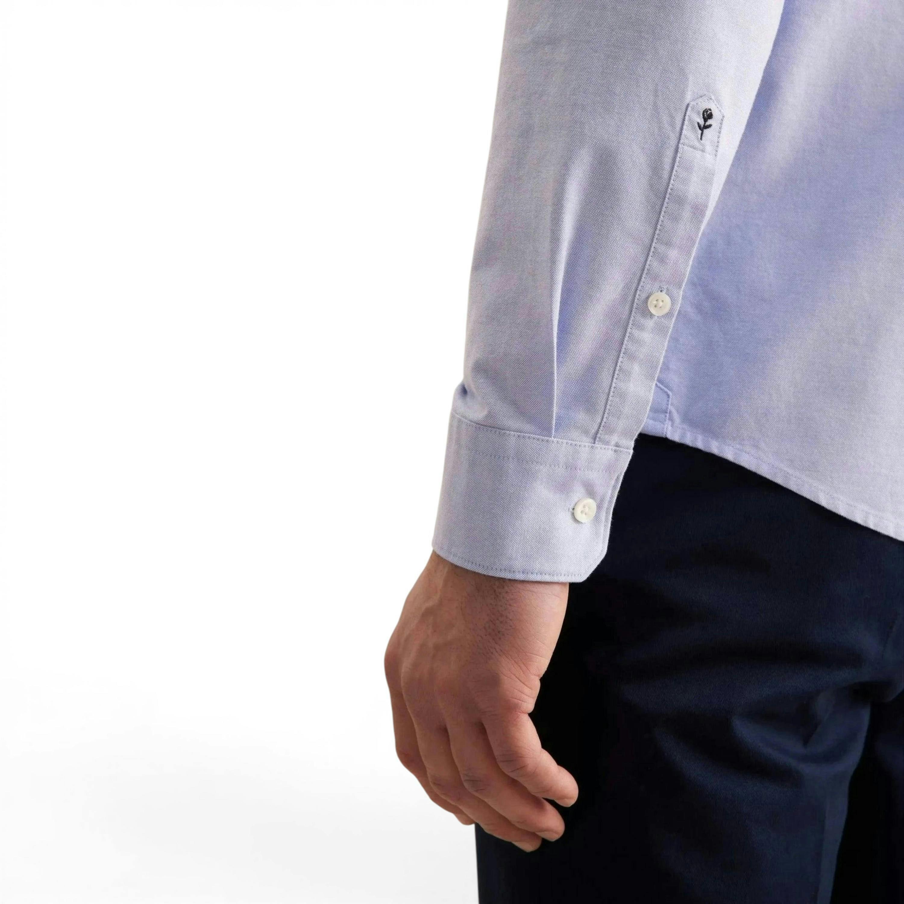 Seidensticker Regular Fit Button Down Oxford Shirt Light Blue , view 4 of 6