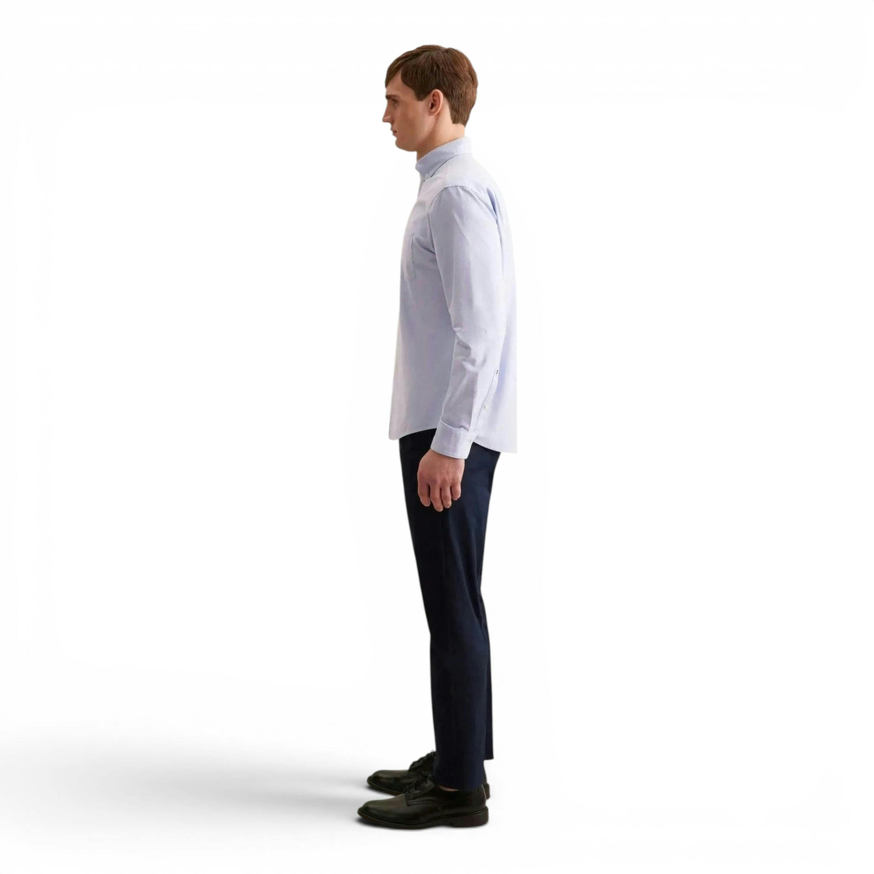 Seidensticker Regular Fit Button Down Oxford Shirt Light Blue , view 6 of 6