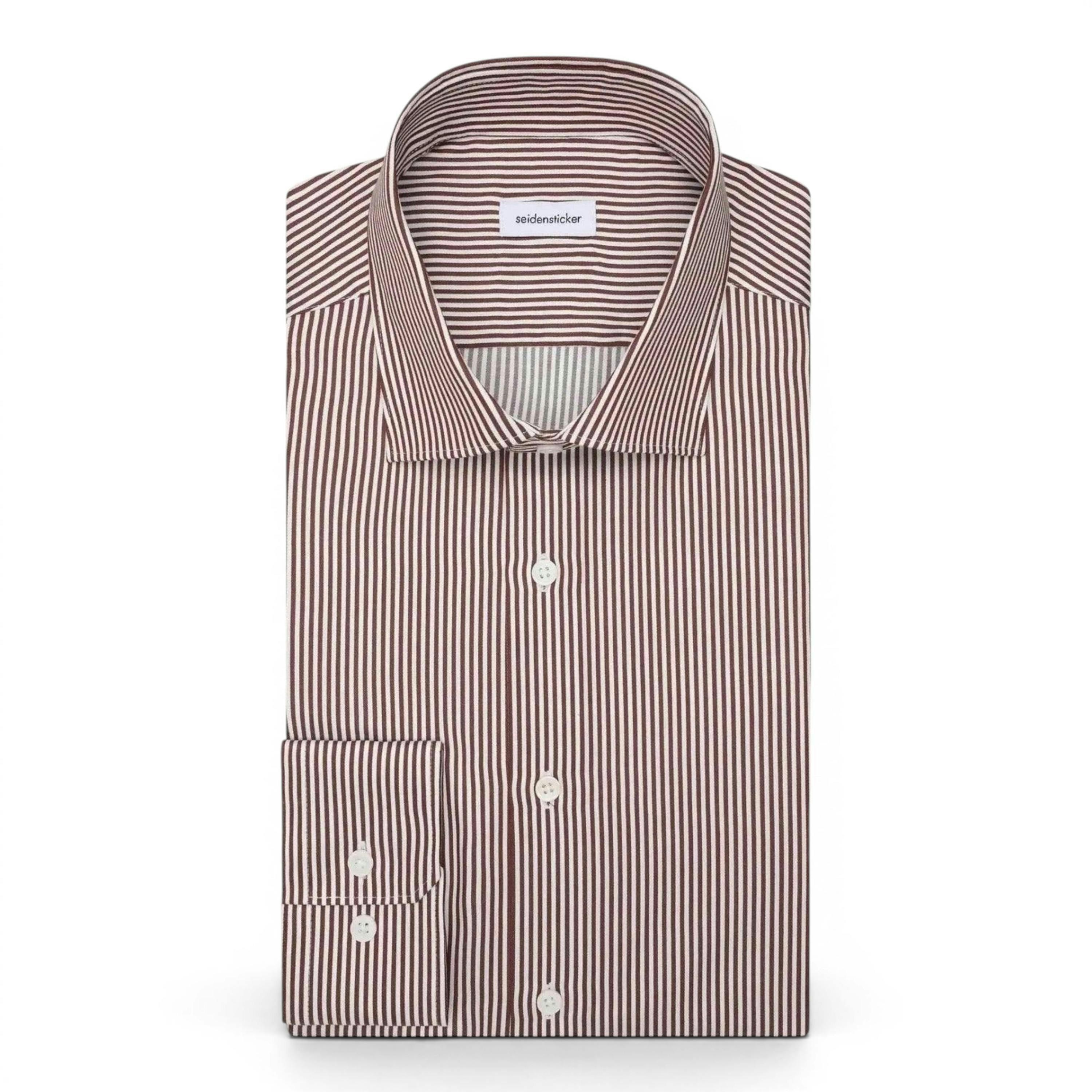 Regular Fit Easy Iron New Kent Striped Business Shirt Burgundy , view 1 of 2
