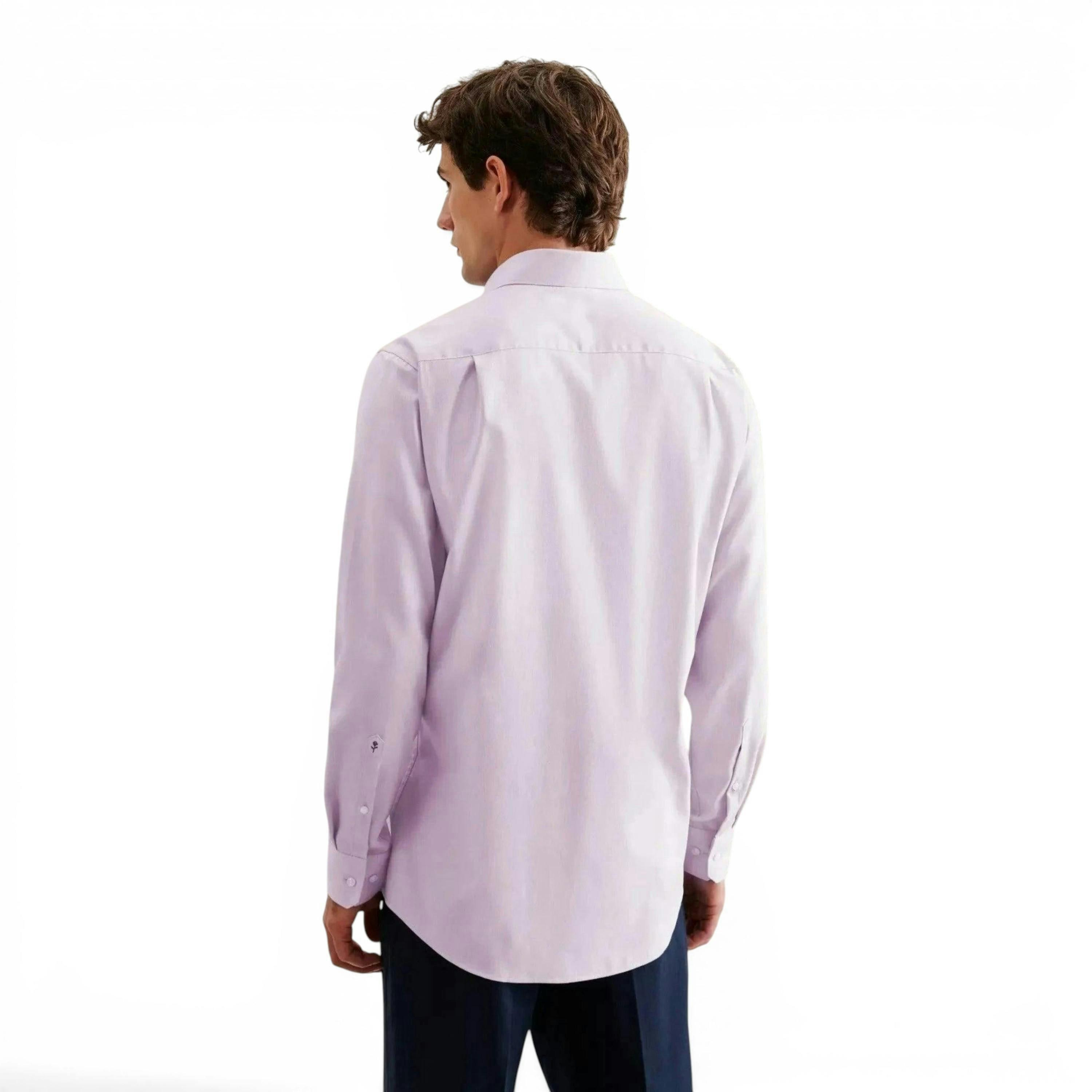 Seidensticker Regular Fit No Iron New Kent Business Shirt Light Purple , view 2 of 6