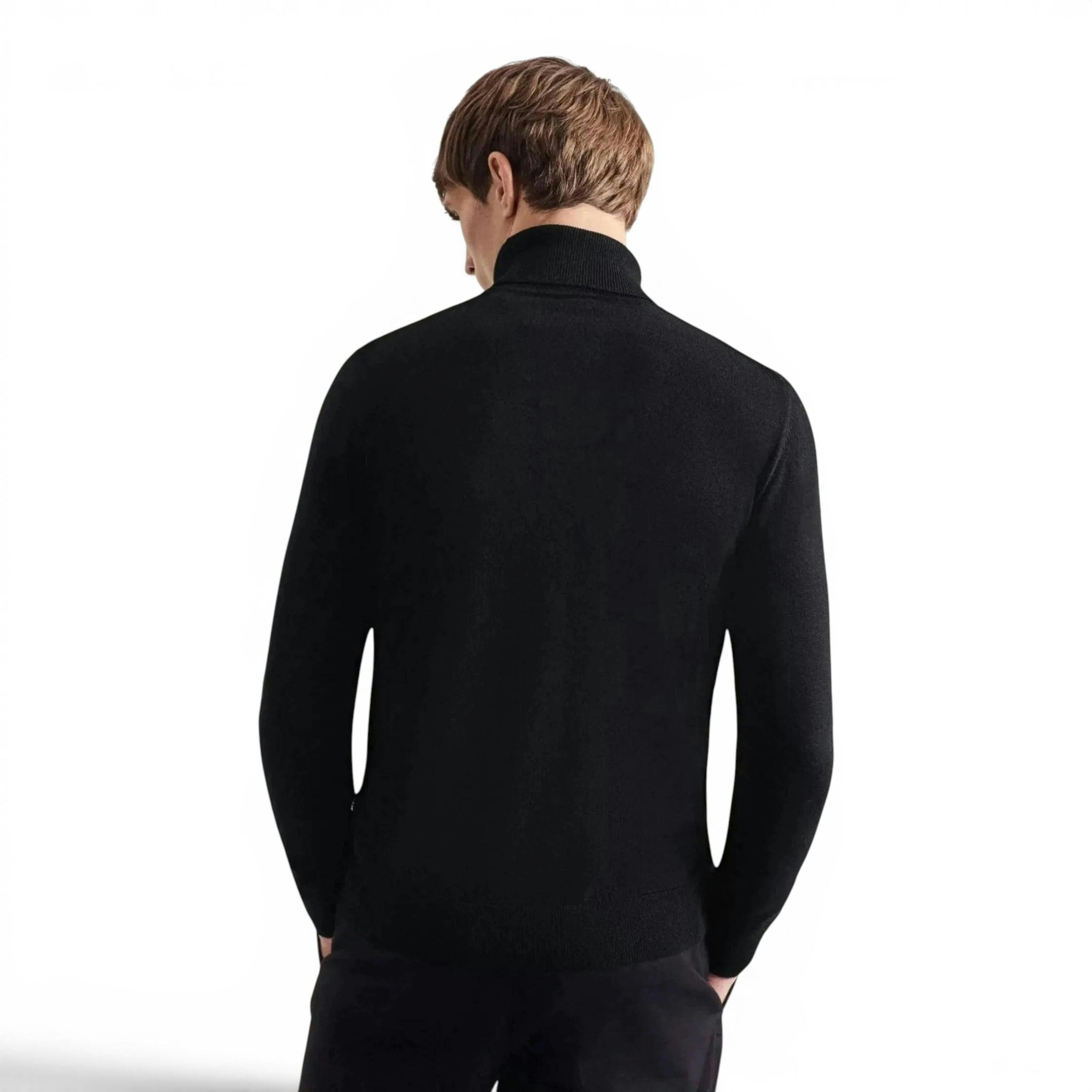 Seidensticker Merino Wool Roll Neck Knit Black , view 2 of 6