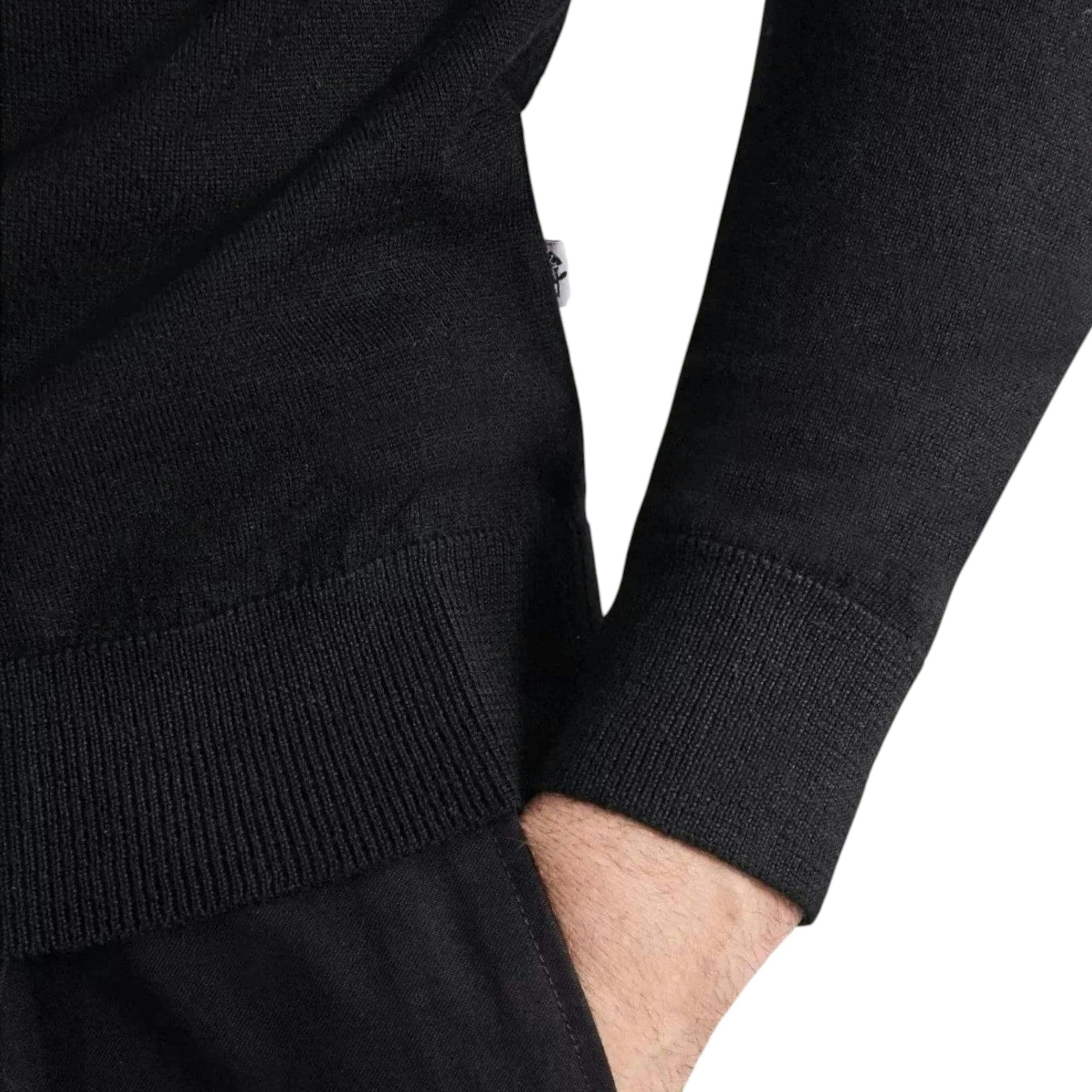 Seidensticker Merino Wool Roll Neck Knit Black , view 4 of 6