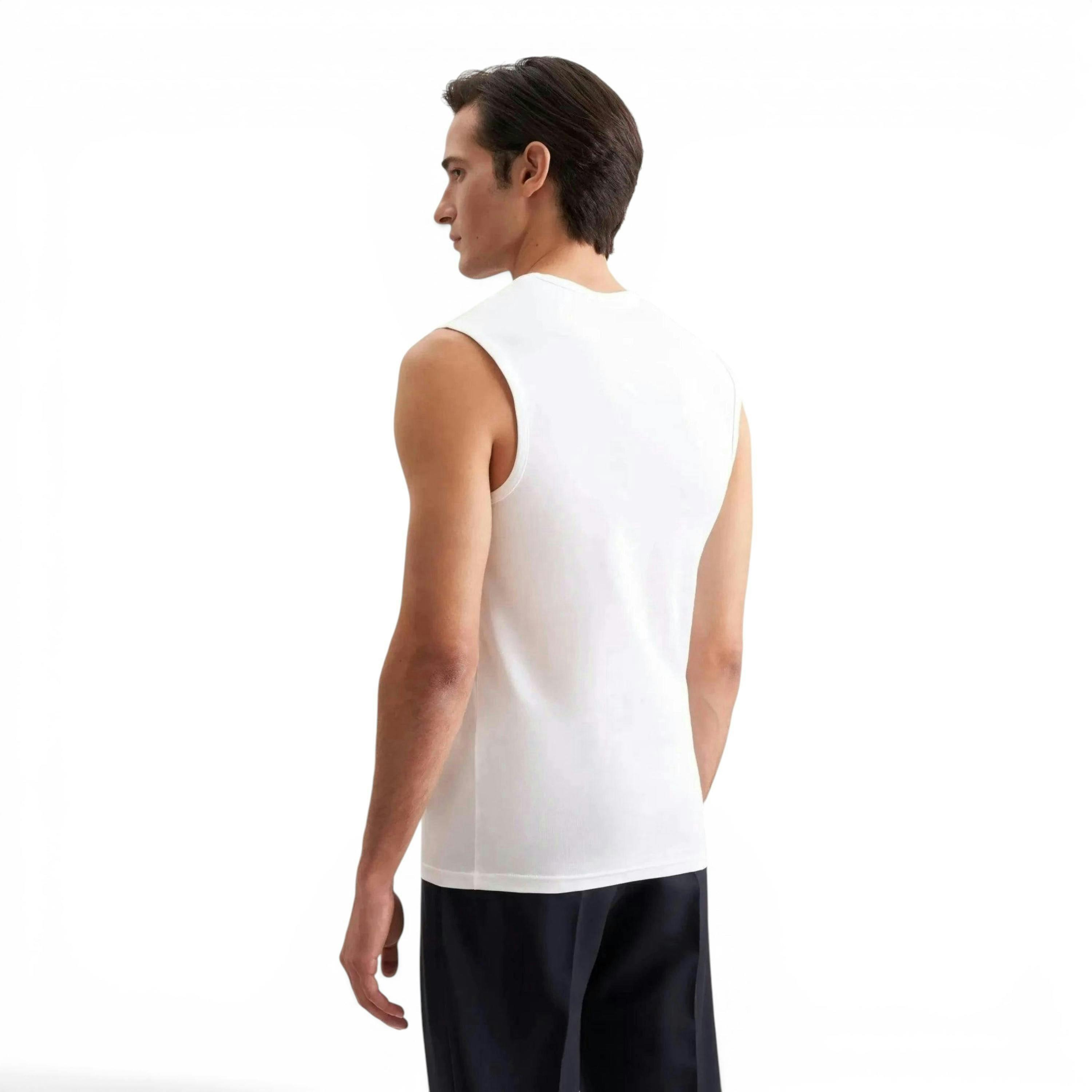 Seidensticker Stretch Cotton Vest White , view 2 of 6