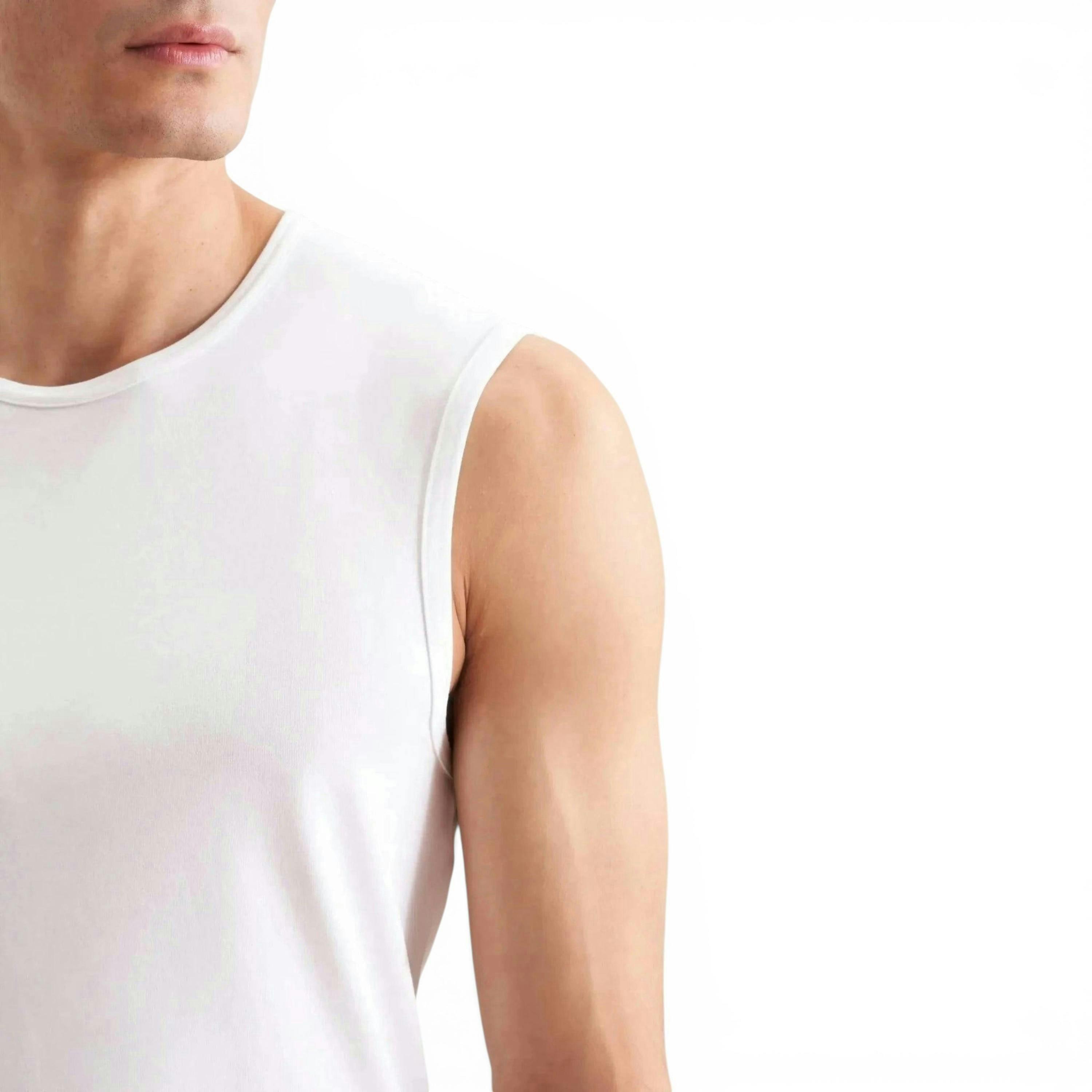 Seidensticker Stretch Cotton Vest White , view 4 of 6