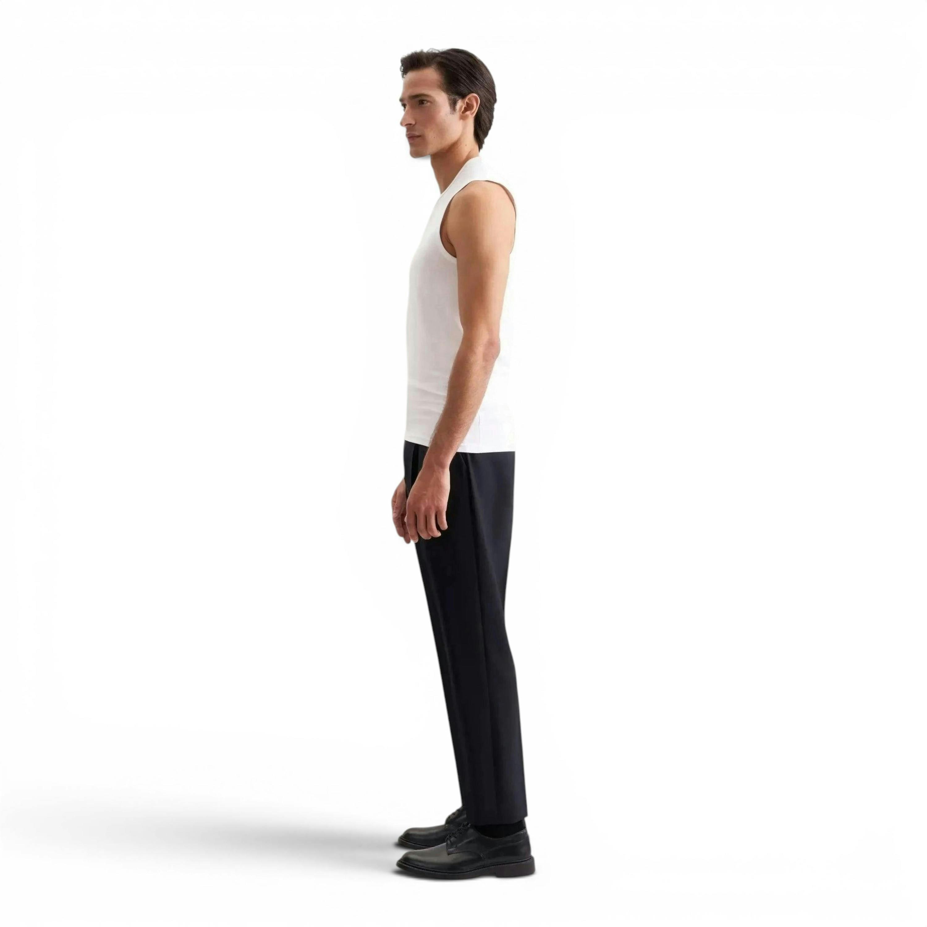 Seidensticker Stretch Cotton Vest White , view 6 of 6