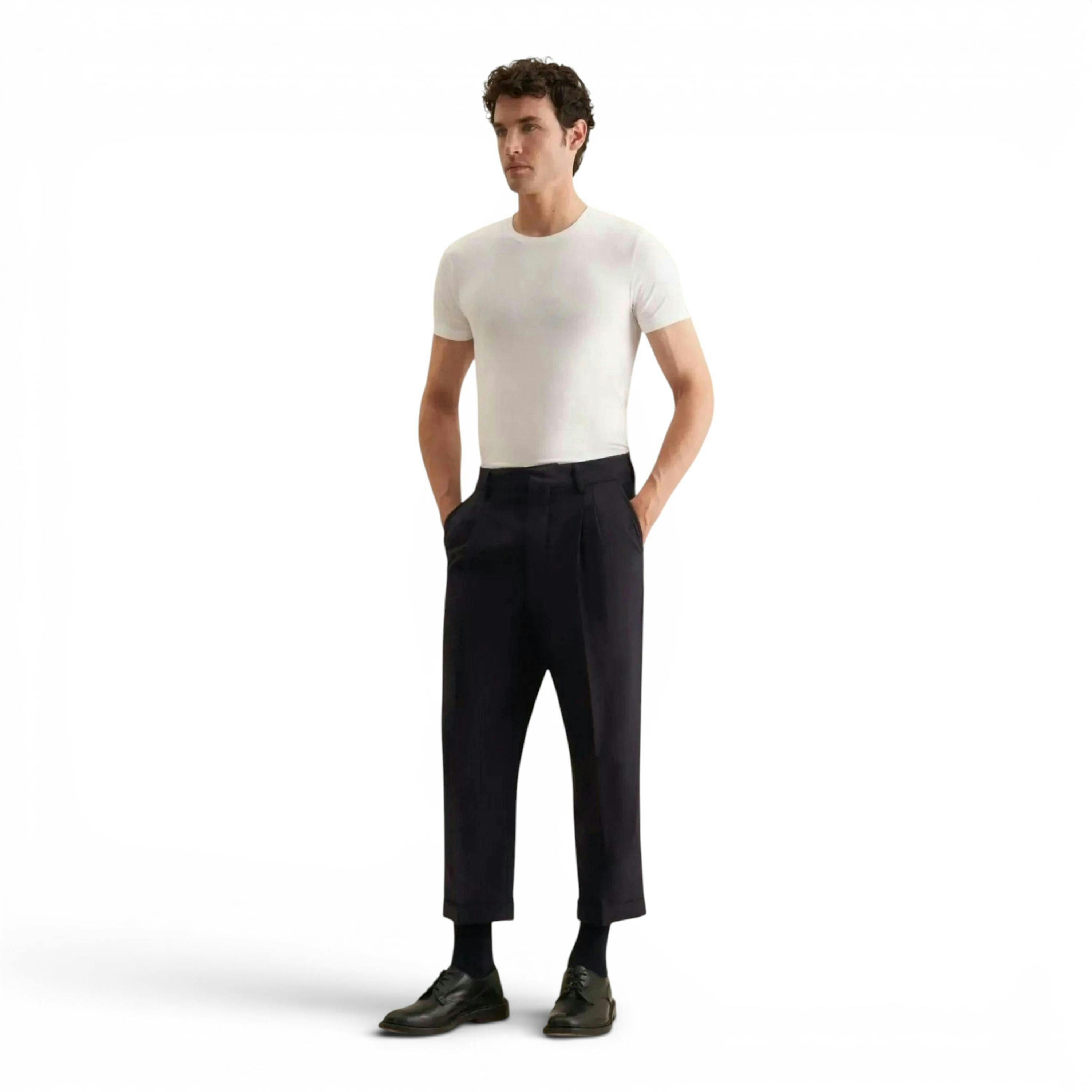 Stretch Cotton T-Shirt White , view 5 of 6