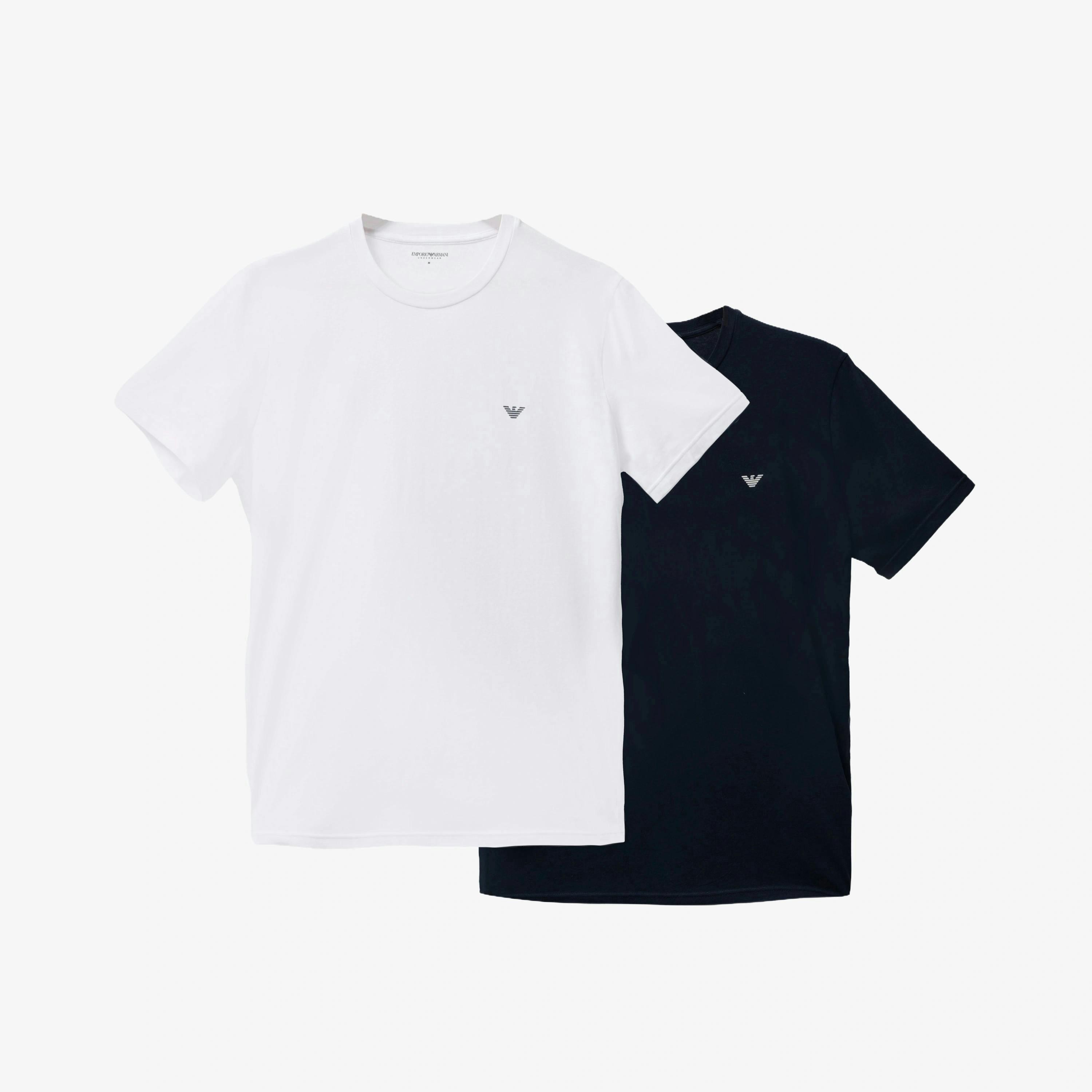 Emporio Armani Eagle Logo T-Shirt  in White , view 1 of 3