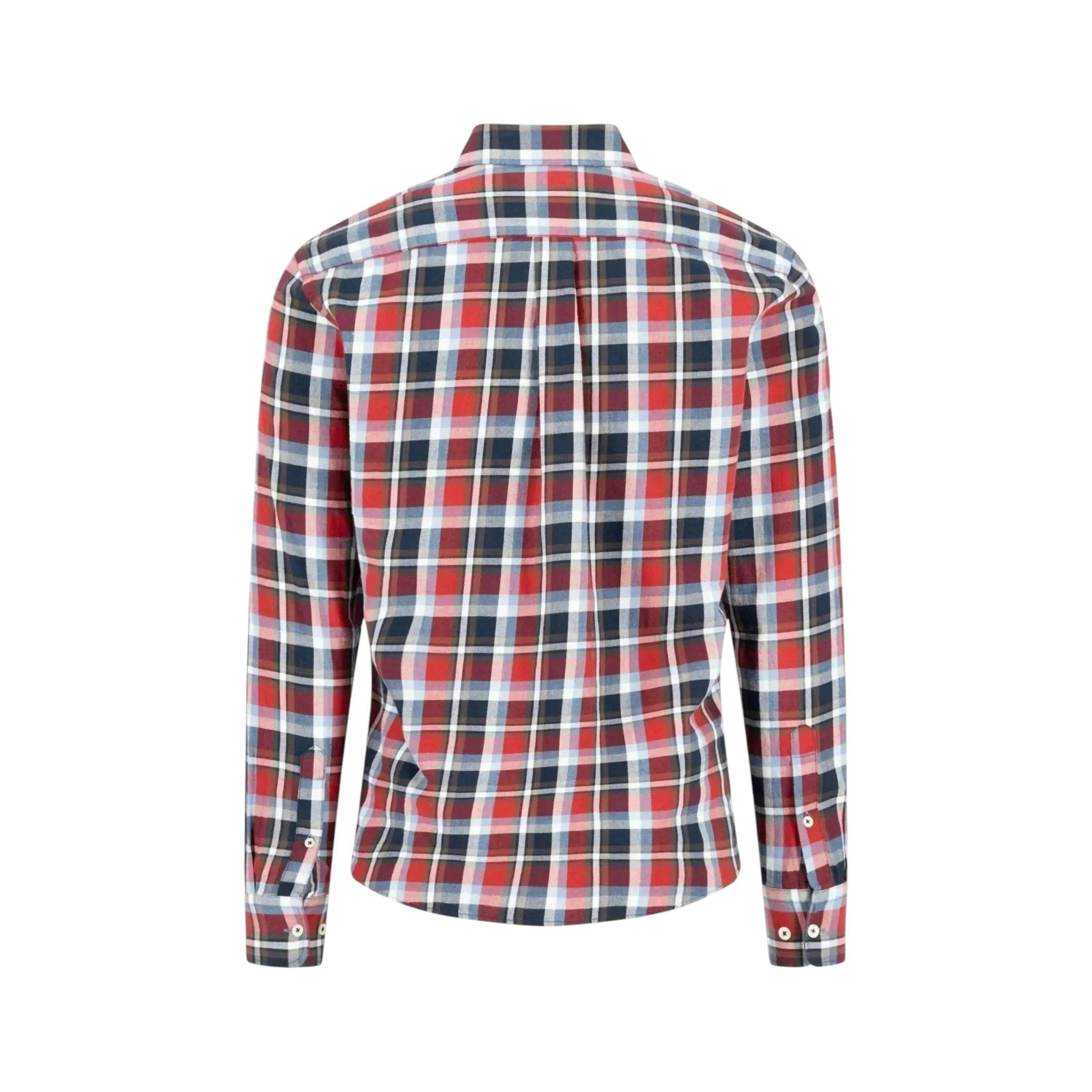 Multicolour Flannel Check Shirt Garnet Red , view 2 of 2
