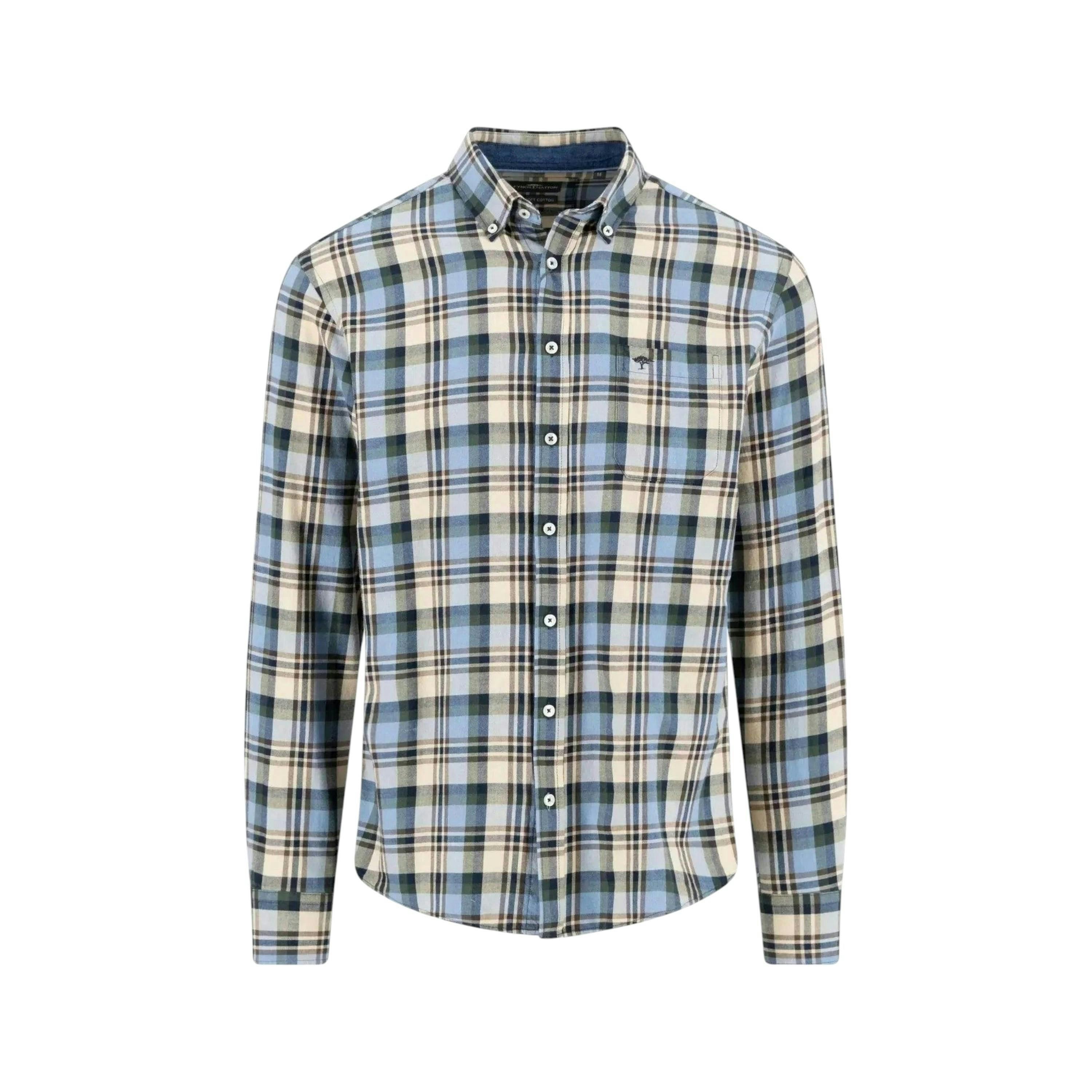 Multicolour Flannel Check Shirt Sand , view 1 of 2
