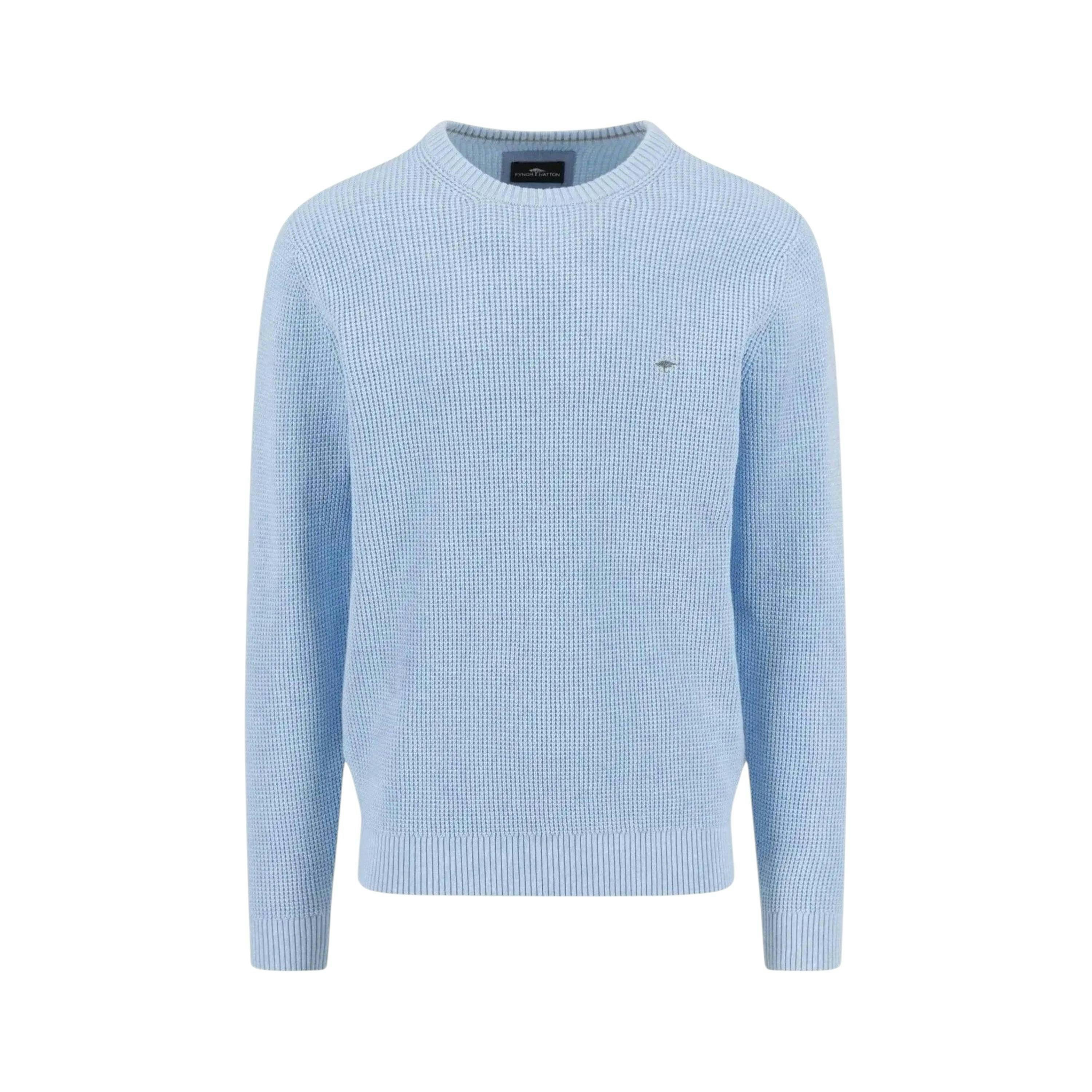 Structured Cotton Crewneck Knit New Breeze , view 1 of 2