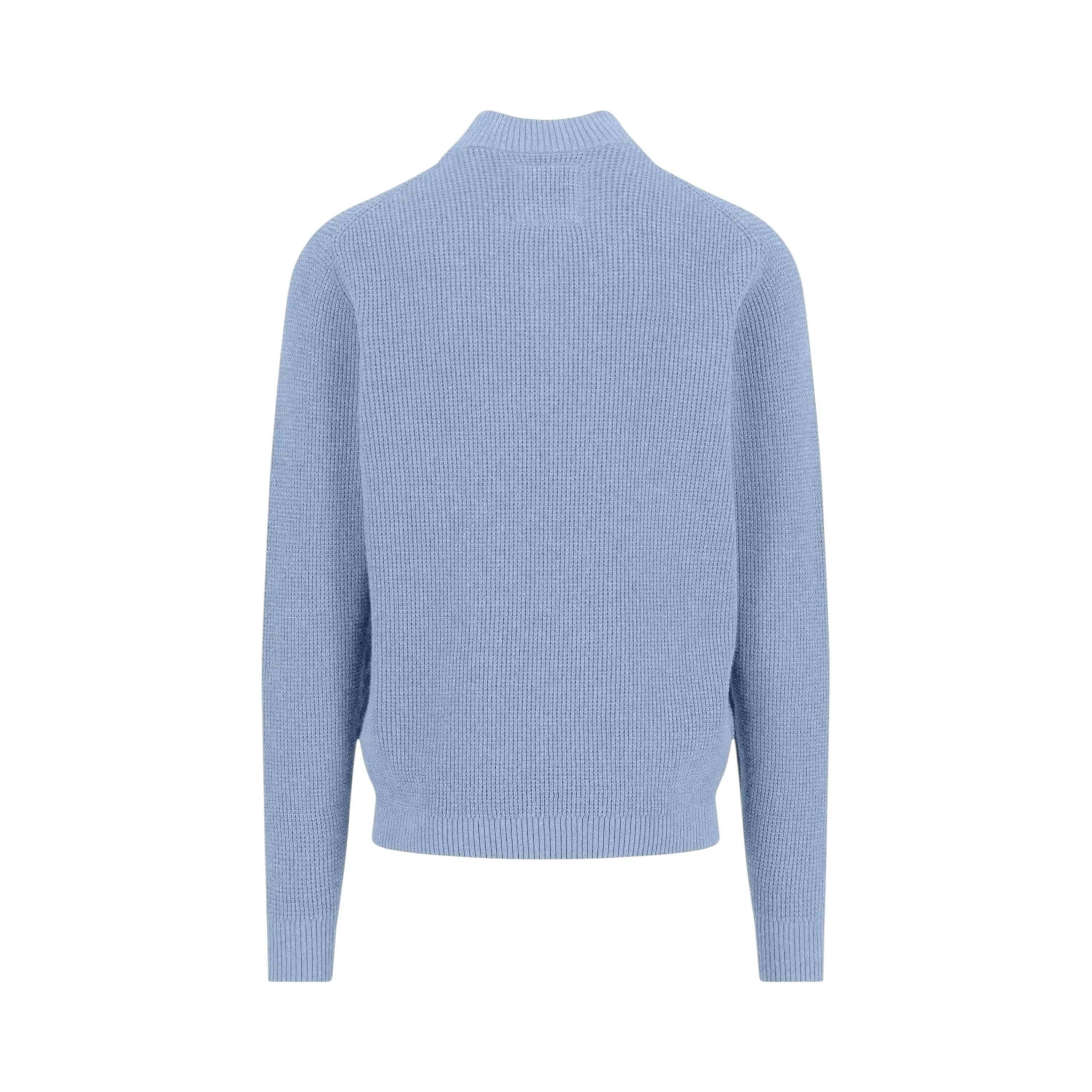 Structured Cotton 1/4 Zip Knit New Breeze , view 2 of 2