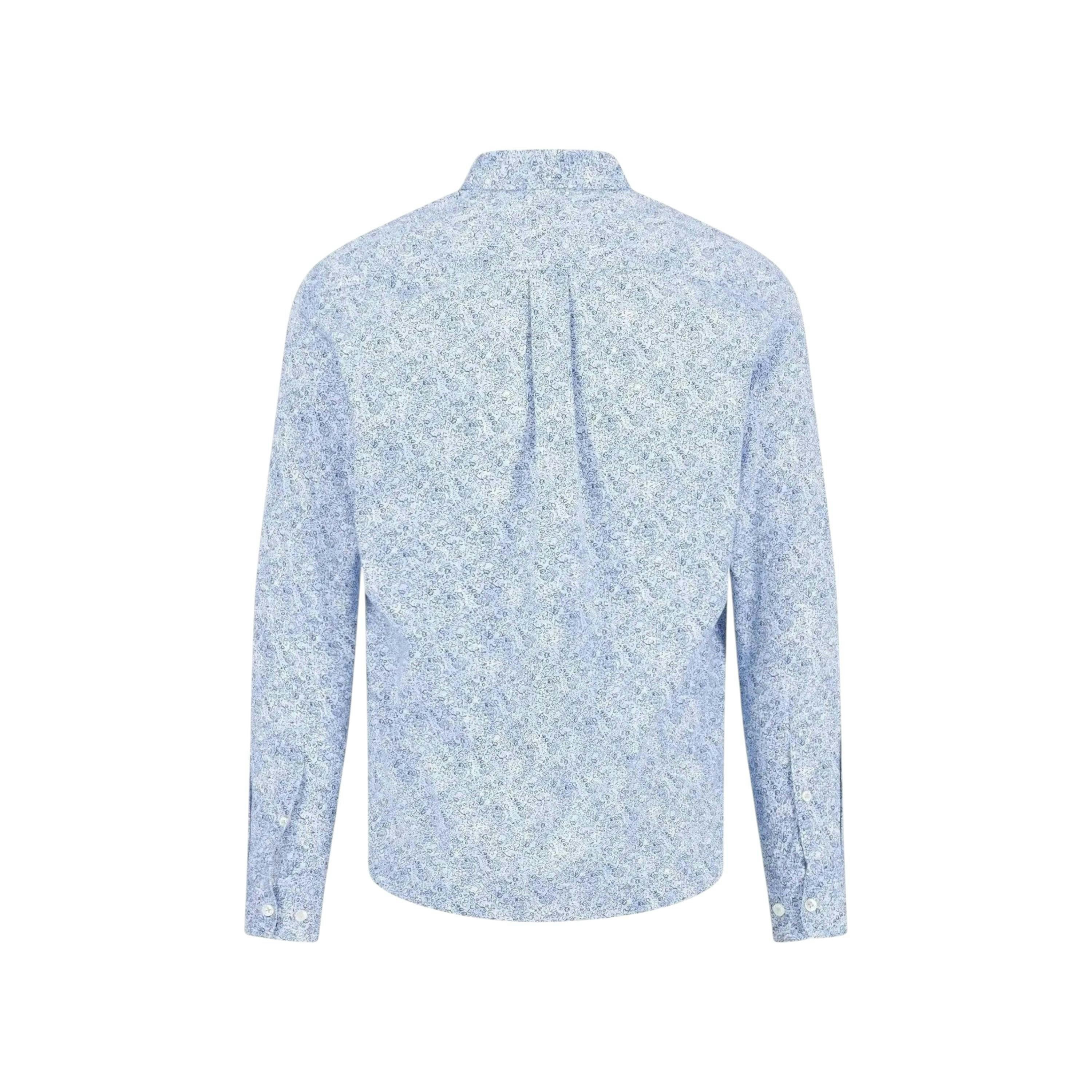 Minimal Flower Print Button Down Shirt New Breeze , view 2 of 2