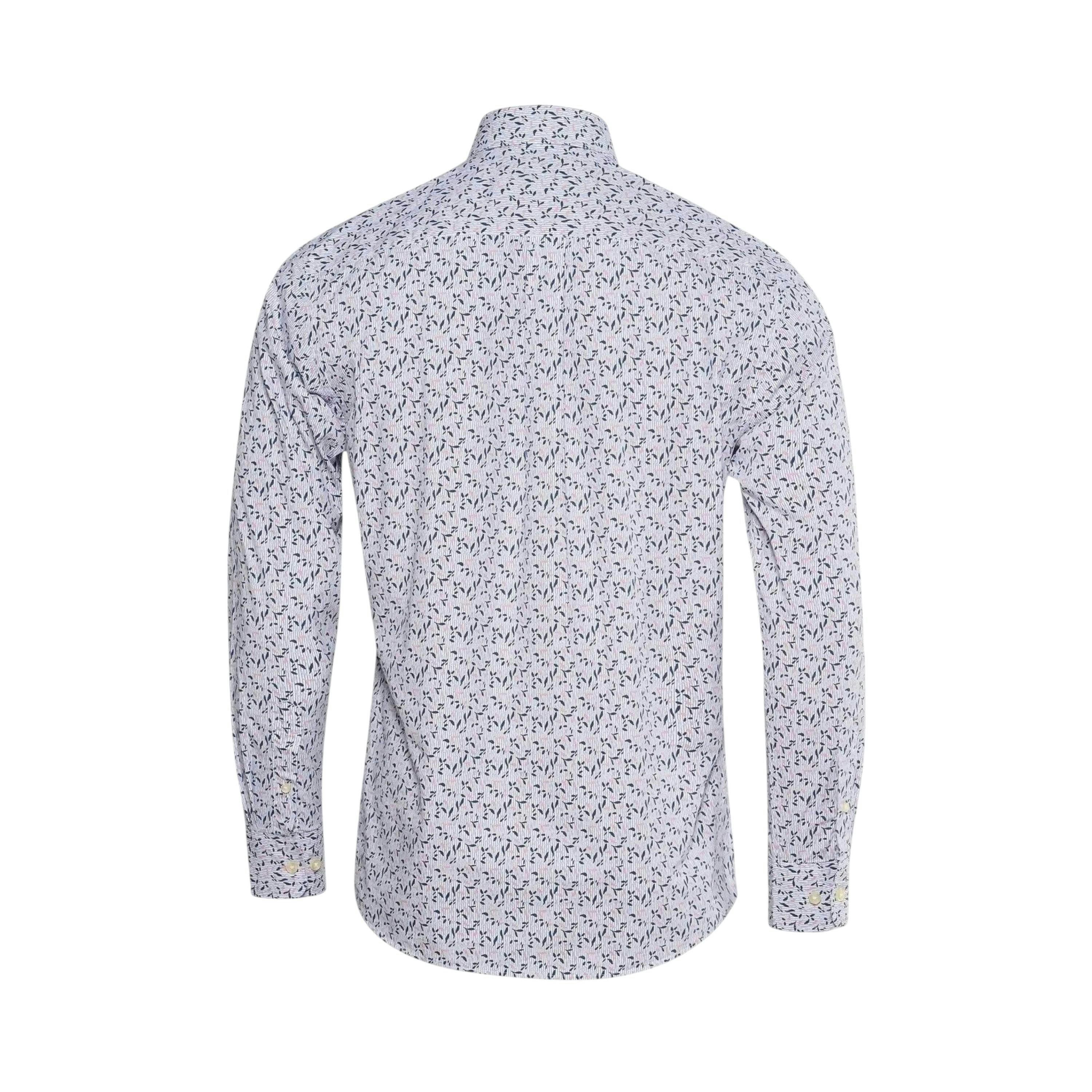 Leaf Print Button Down Shirt Magnolia , view 2 of 3