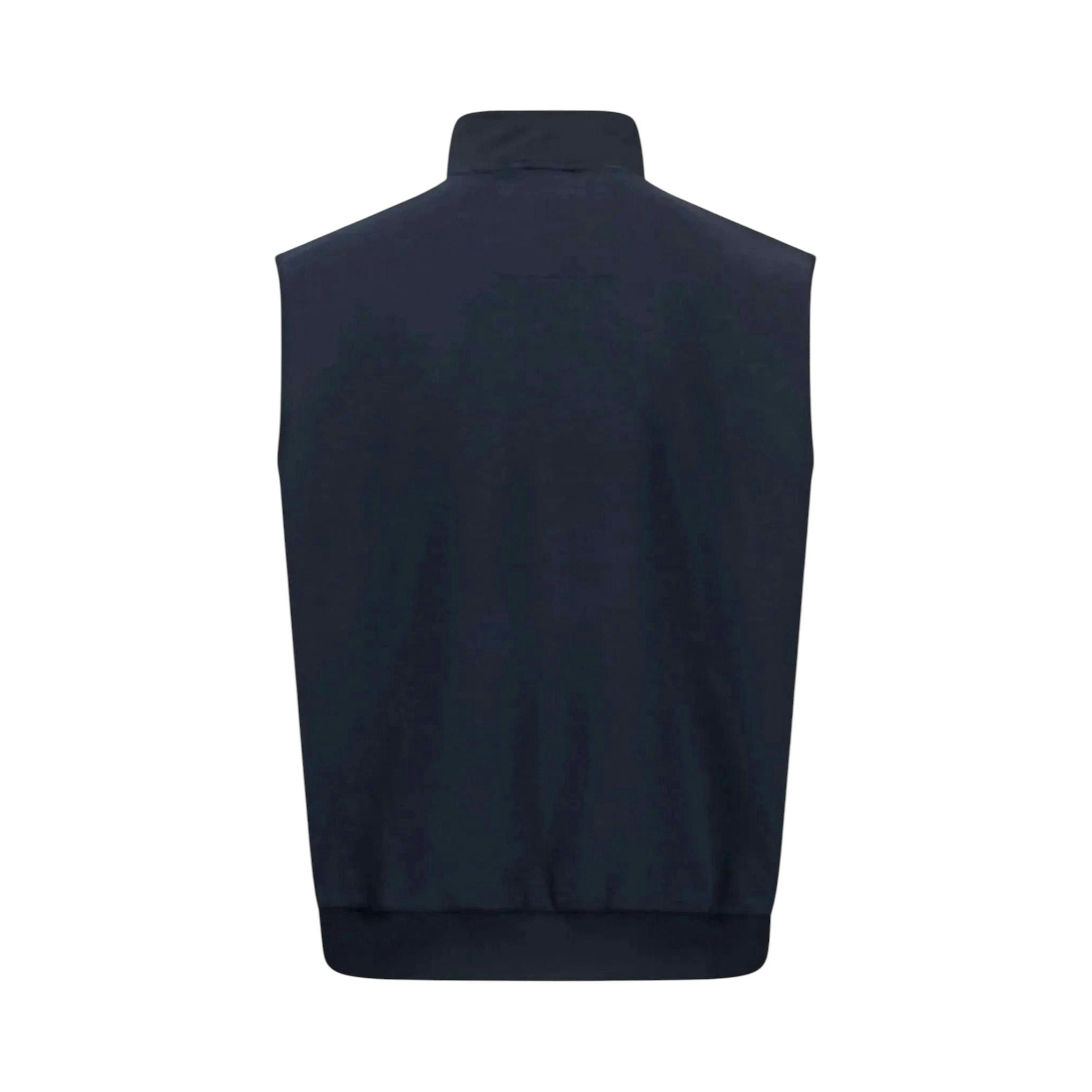 Stand Collar Hybrid Gilet Dark Navy , view 2 of 2