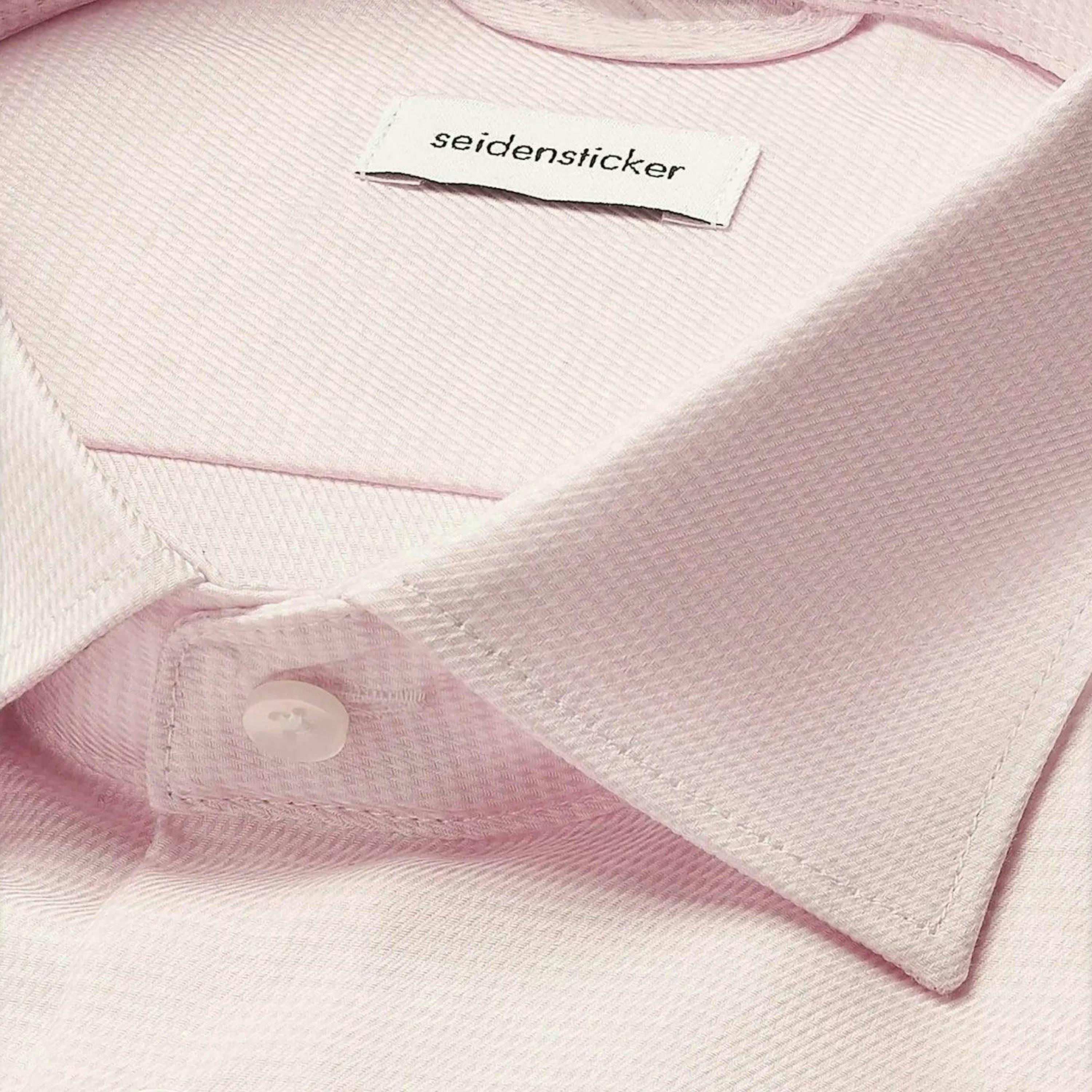 Seidensticker Shaped Fit No Iron New Kent Structured Business Shirt Pink , view 6 of 6