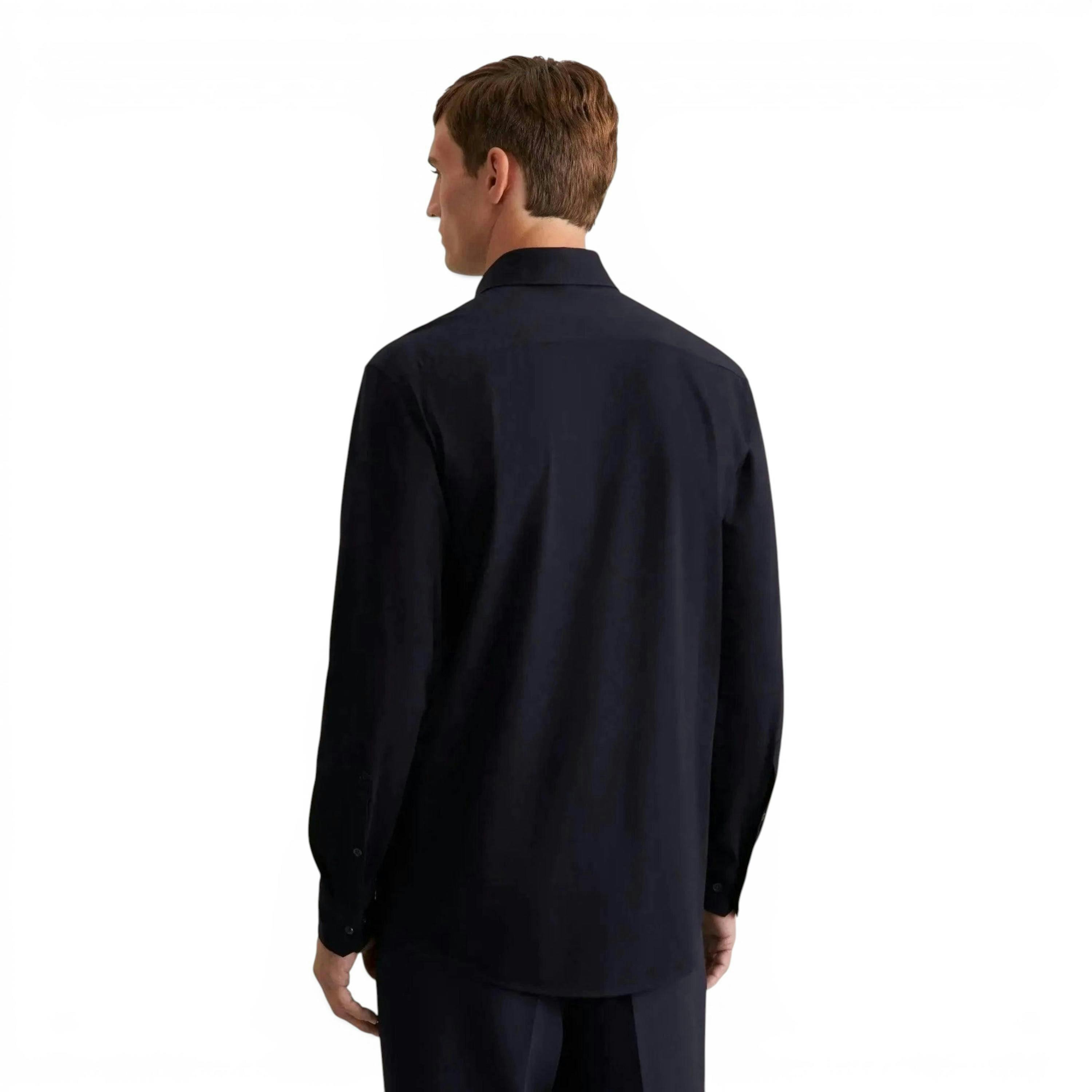 Regular Fit Kent Collar Jersey Shirt Grey , view 2 of 6
