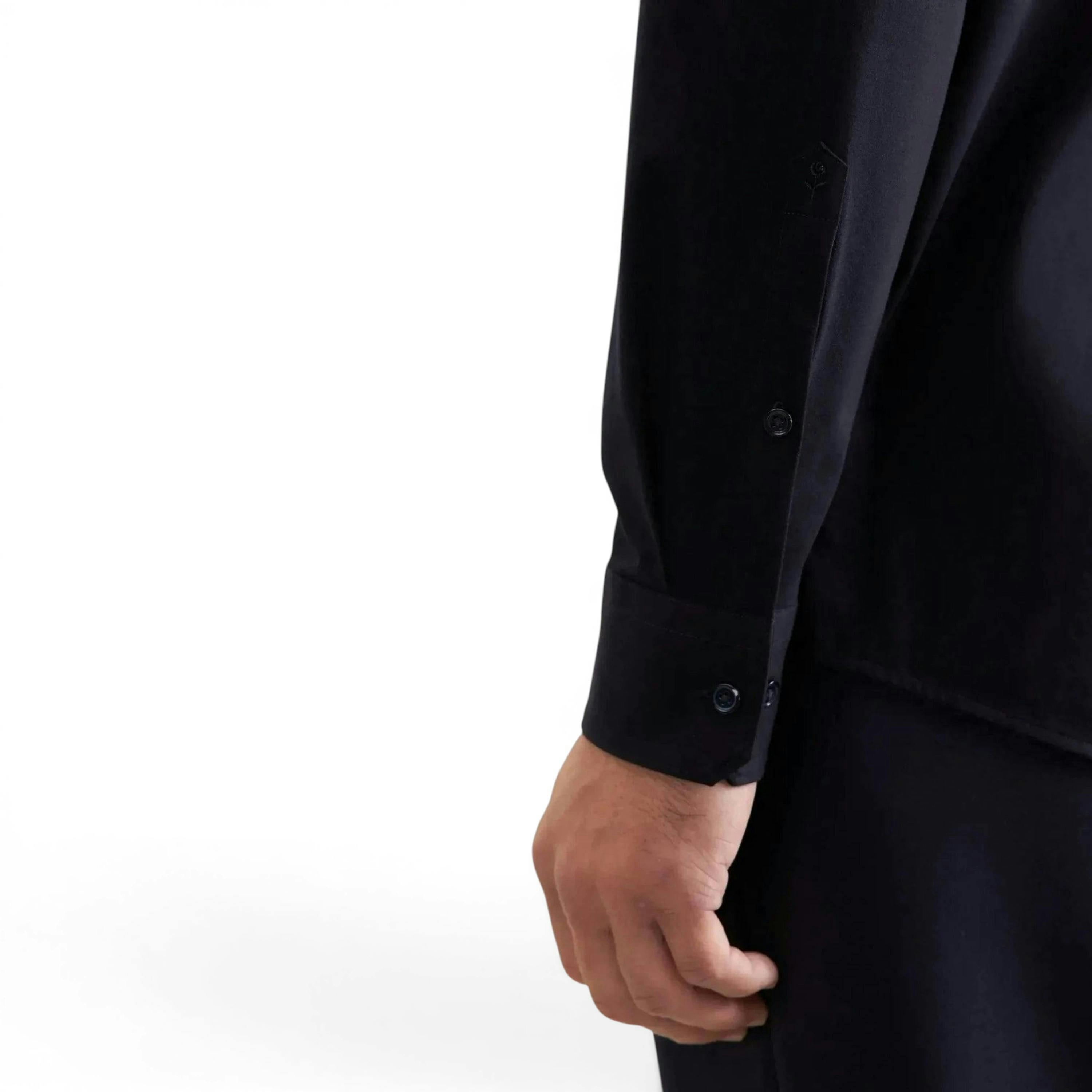 Regular Fit Kent Collar Jersey Shirt Grey , view 4 of 6