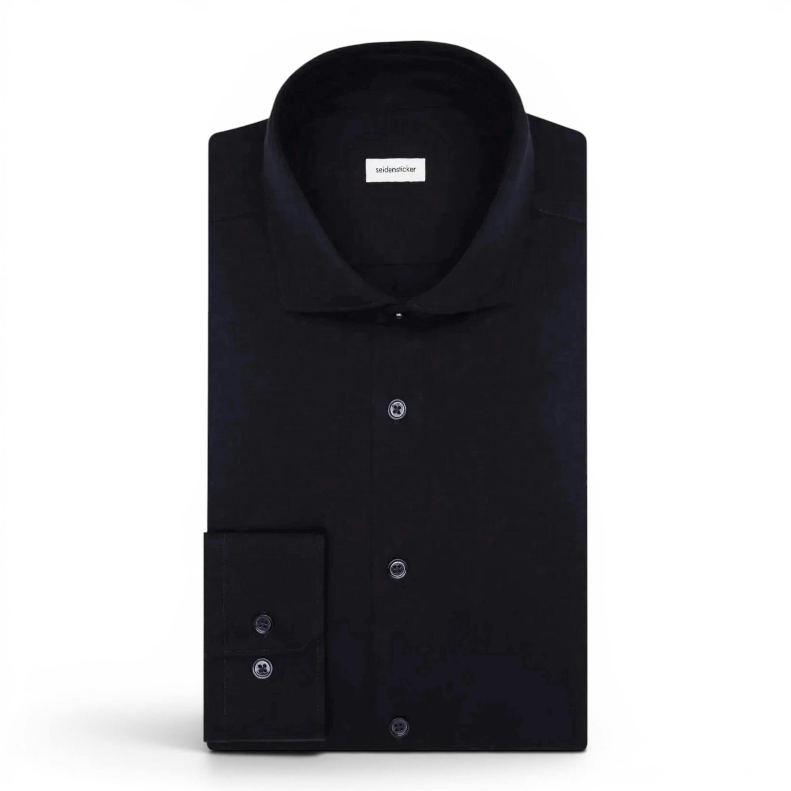 Regular Fit Kent Collar Jersey Shirt Grey , view 6 of 6