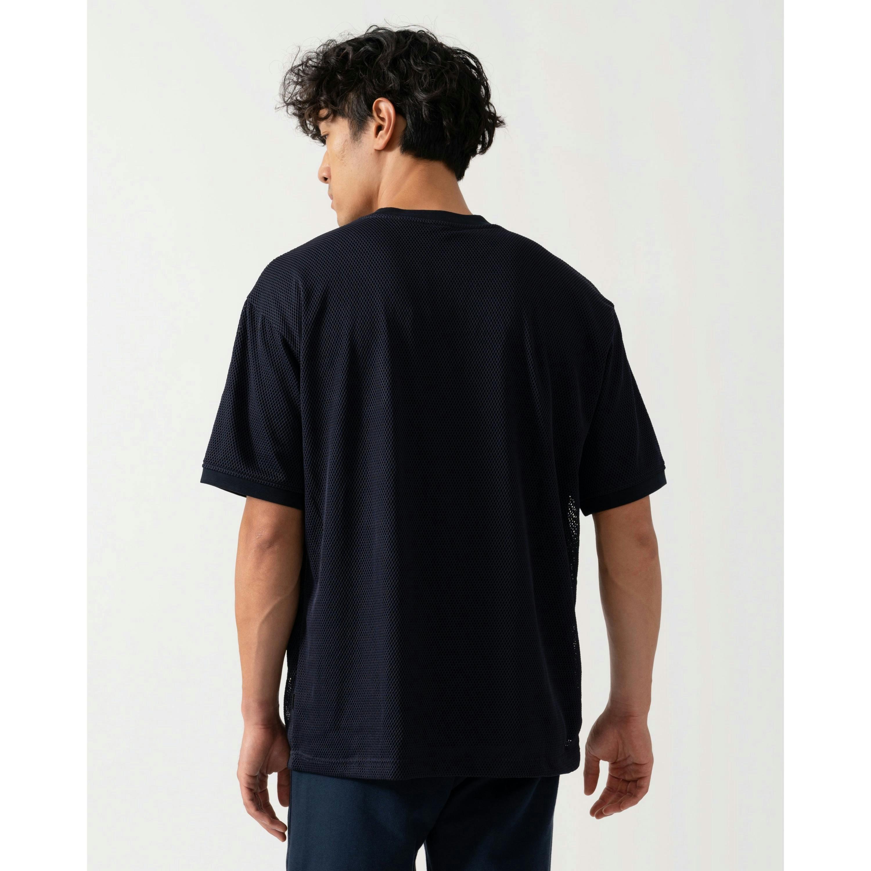 Hugo Boss Mesh T-Shirt  in Blue , view 2 of 5