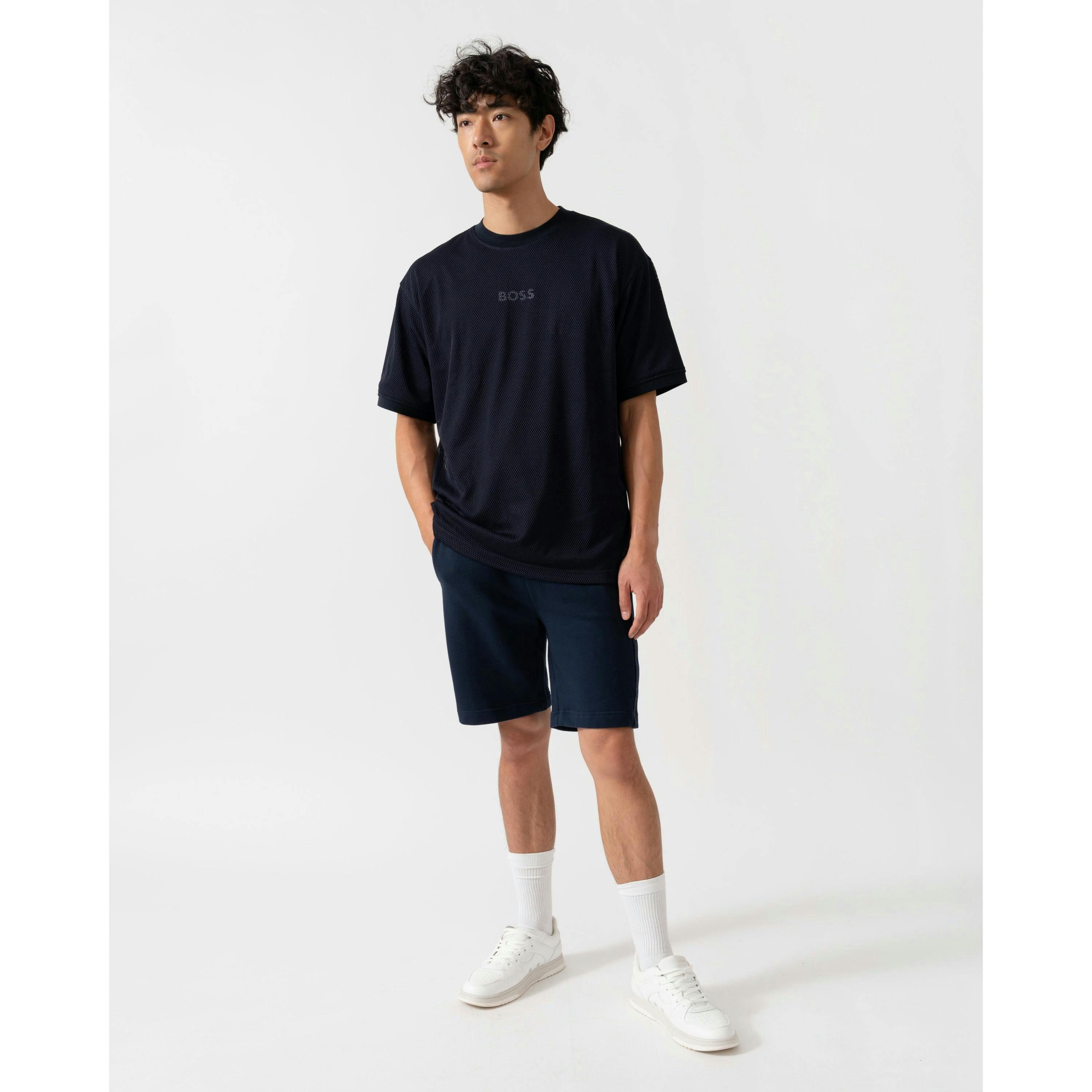 Hugo Boss Mesh T-Shirt  in Blue , view 5 of 5