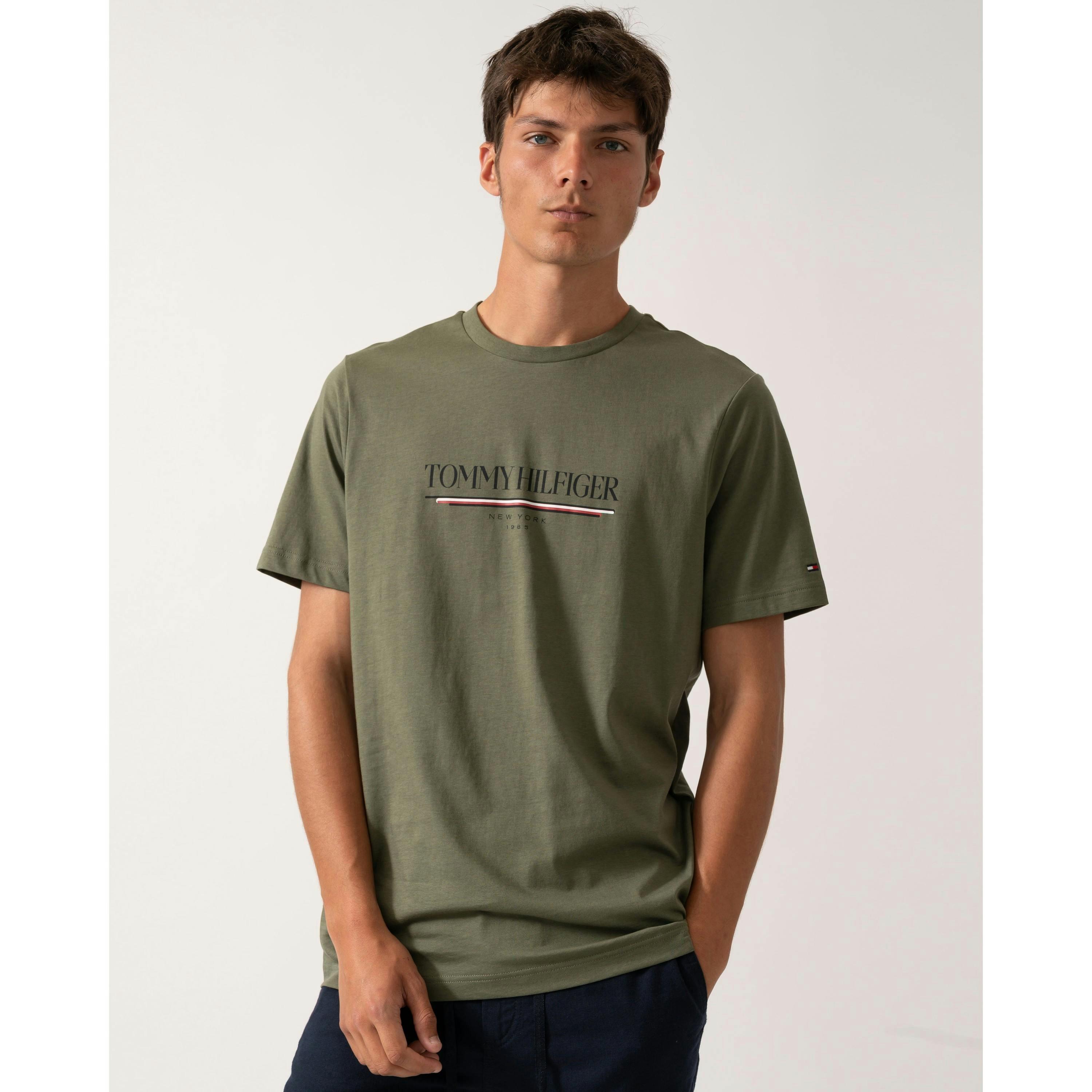 Tommy Hilfiger Brand Love Hilfiger T-Shirt  in Grey , view 1 of 4