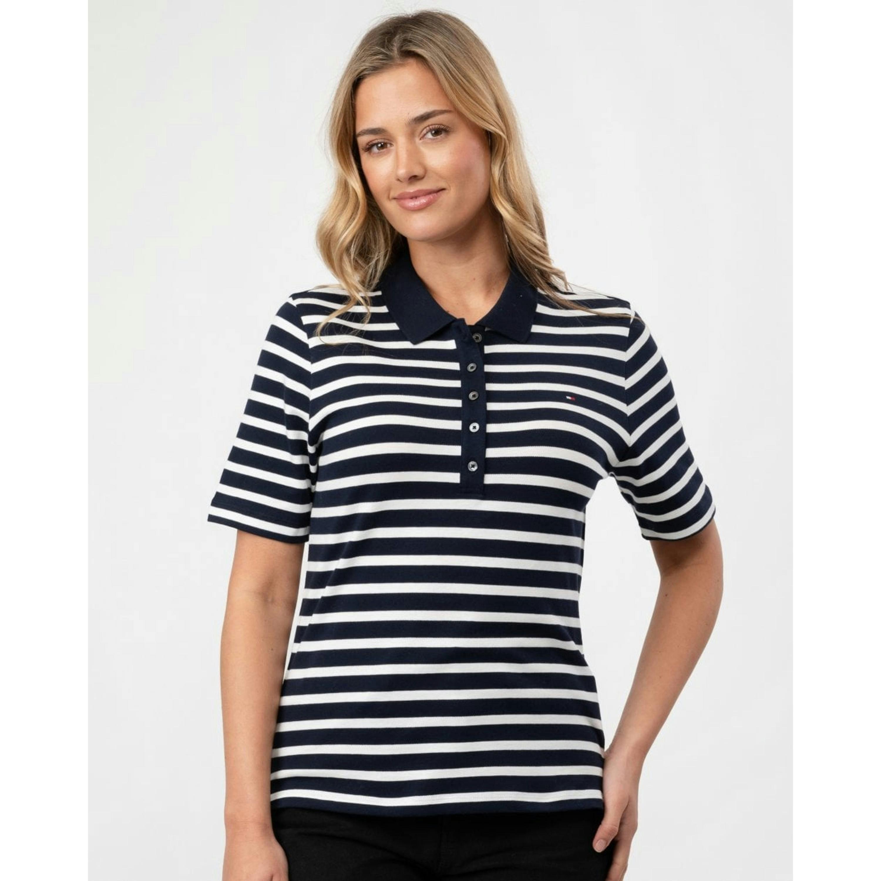 Tommy Hilfiger Stripe Polo Shirt  in Blue , view 1 of 4
